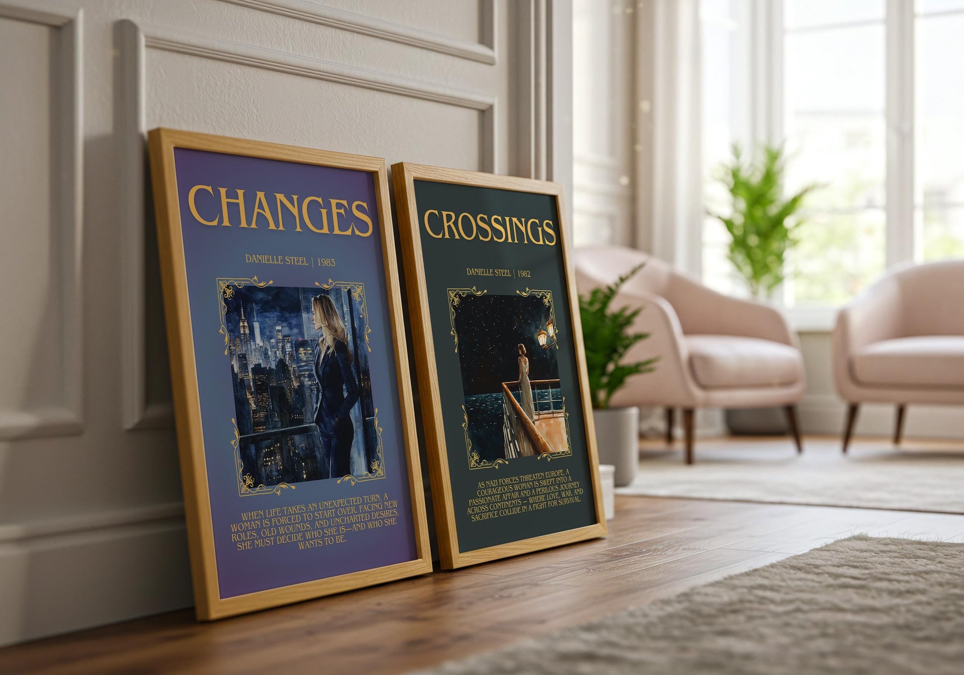 Changes by Danielle Steel Descriptive, High Quality Poster Print.Free Delivery Wall Art. Author & Blurb Book Artwork Cover