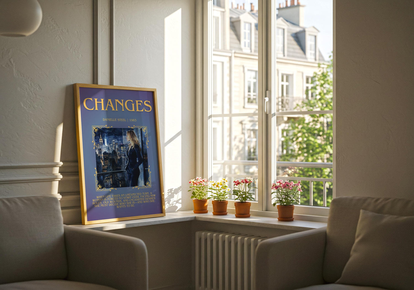 Changes by Danielle Steel Descriptive, High Quality Poster Print.Free Delivery Wall Art. Author & Blurb Book Artwork Cover