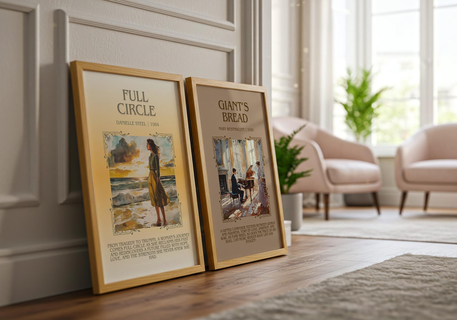 Full Circle by Danielle Steel Descriptive, High Quality Poster Print.Free Delivery Wall Art. Author & Blurb Book Artwork Cover Novel Gift