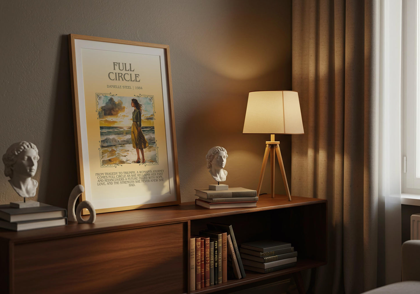 Full Circle by Danielle Steel Descriptive, High Quality Poster Print.Free Delivery Wall Art. Author & Blurb Book Artwork Cover Novel Gift