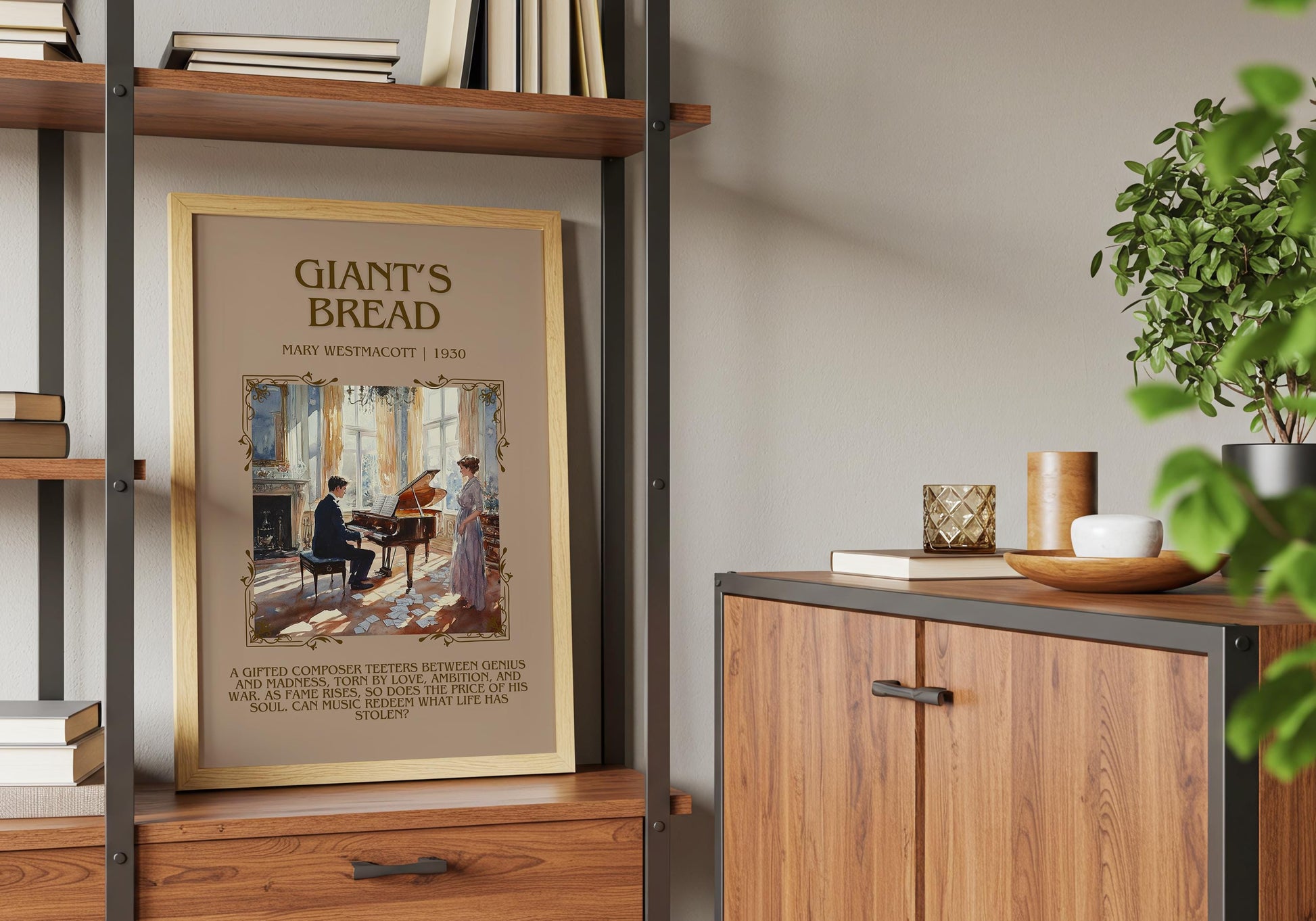 Giant's Bread by Mary Westmacott Descriptive, High Quality Poster Print.Free Delivery Wall Art. Author & Blurb Book Artwork Cover Gift Decor