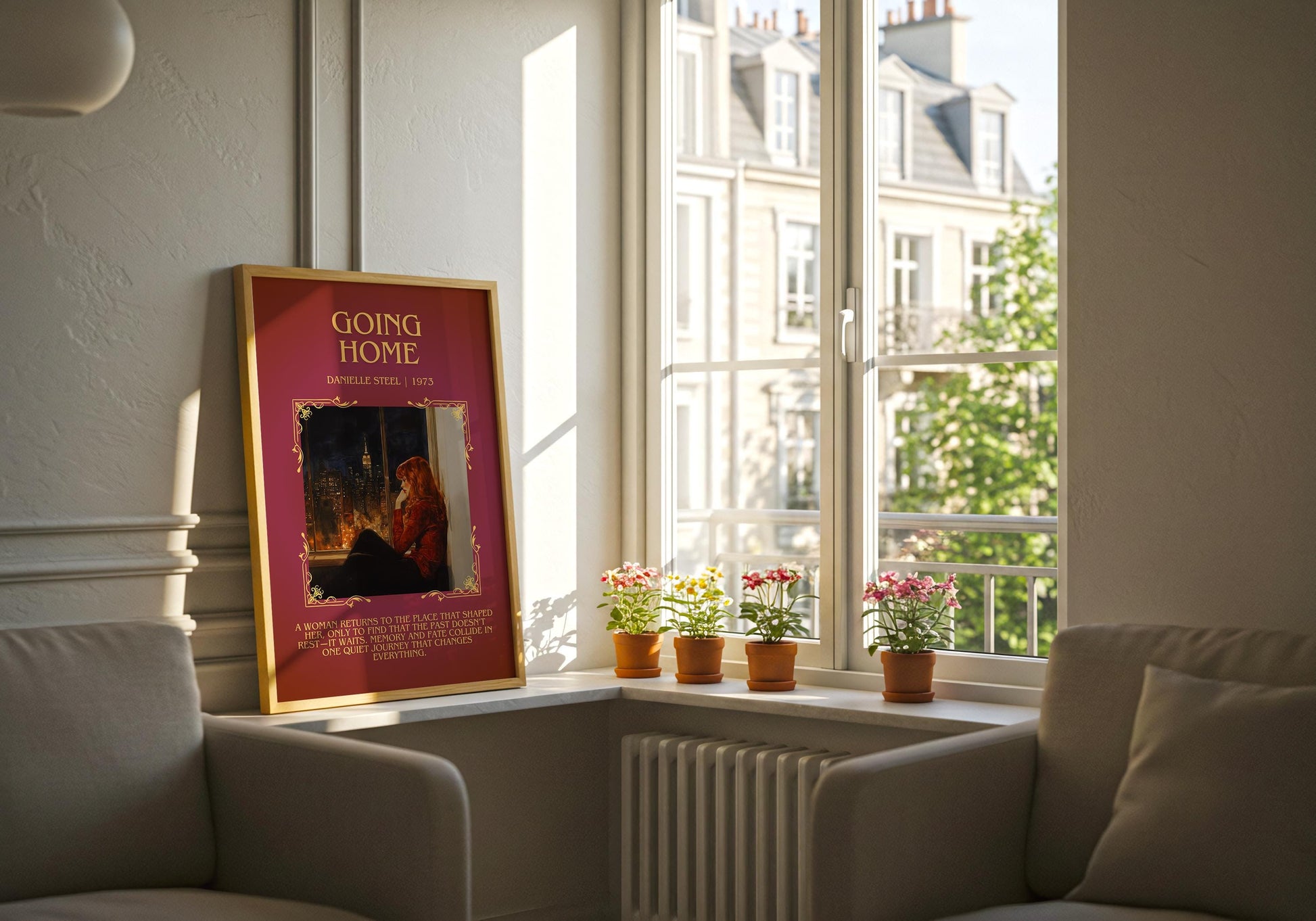 Going Home by Danielle Steel Descriptive, High Quality Poster Print.Free Delivery Wall Art. Author & Blurb Book Artwork Cover Novel Gift