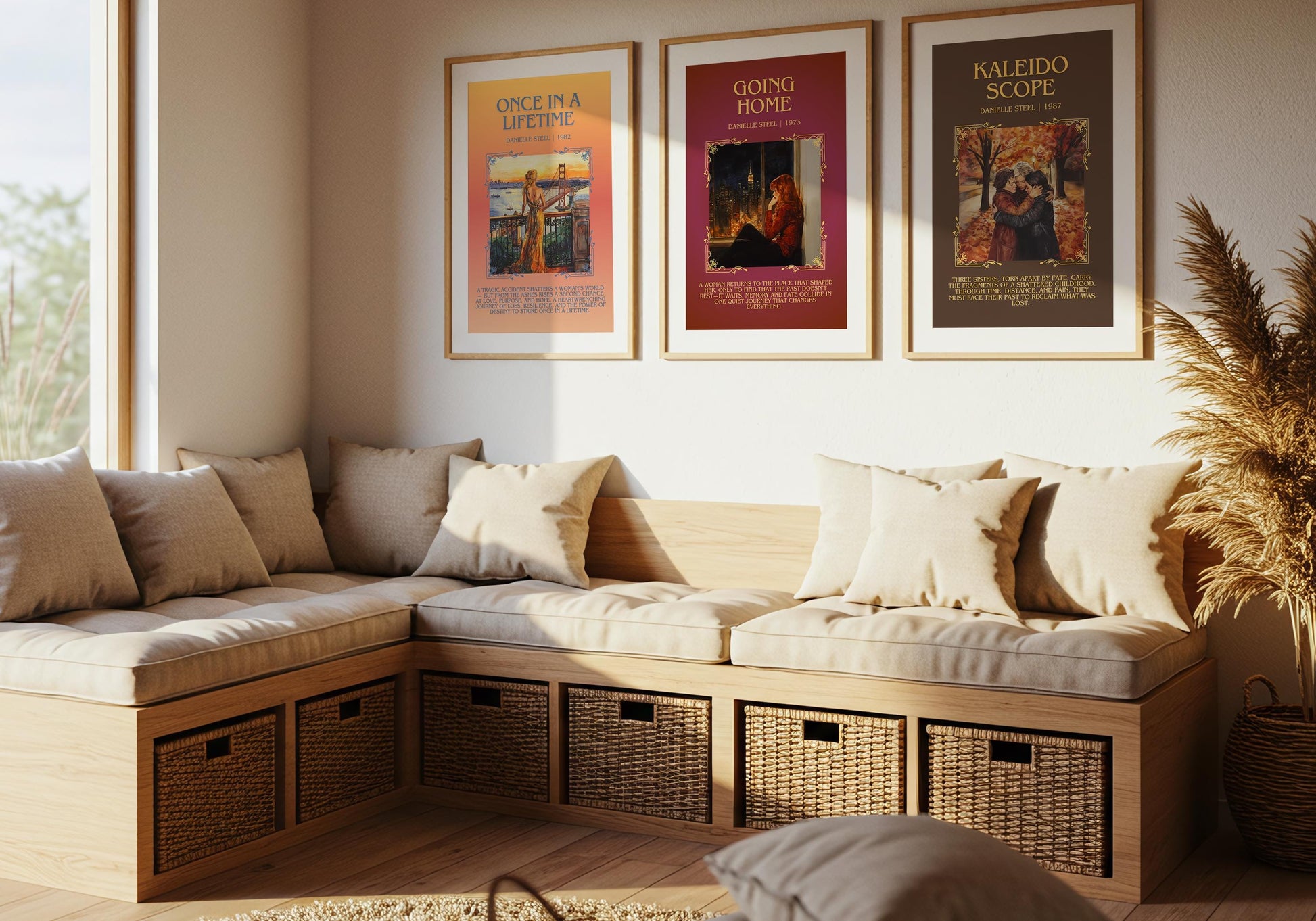 Once In A Lifetime by Danielle Steel Descriptive, High Quality Poster Print.Free Delivery Wall Art. Author & Blurb Book Artwork Cover Novel