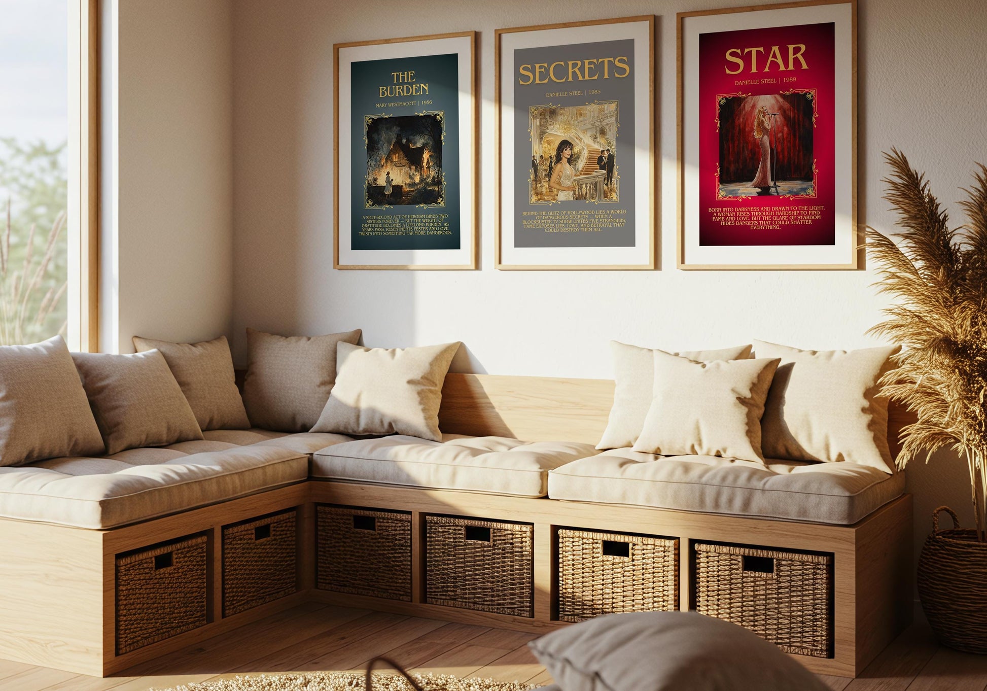 Secrets by Danielle Steel Descriptive, High Quality Poster Print.Free Delivery Wall Art. Author & Blurb Book Artwork Cover Novel