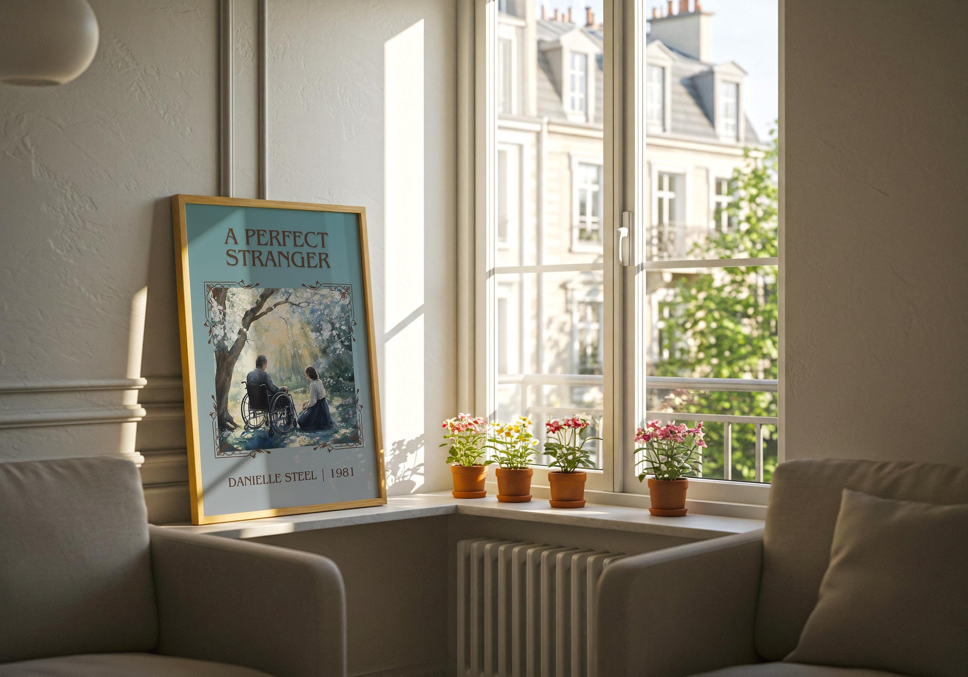 A Perfect Stranger by Danielle Steel High Quality Poster Print. Free Delivery Wall Art-Author&Blurb Book Minimalist Home Gift Cover
