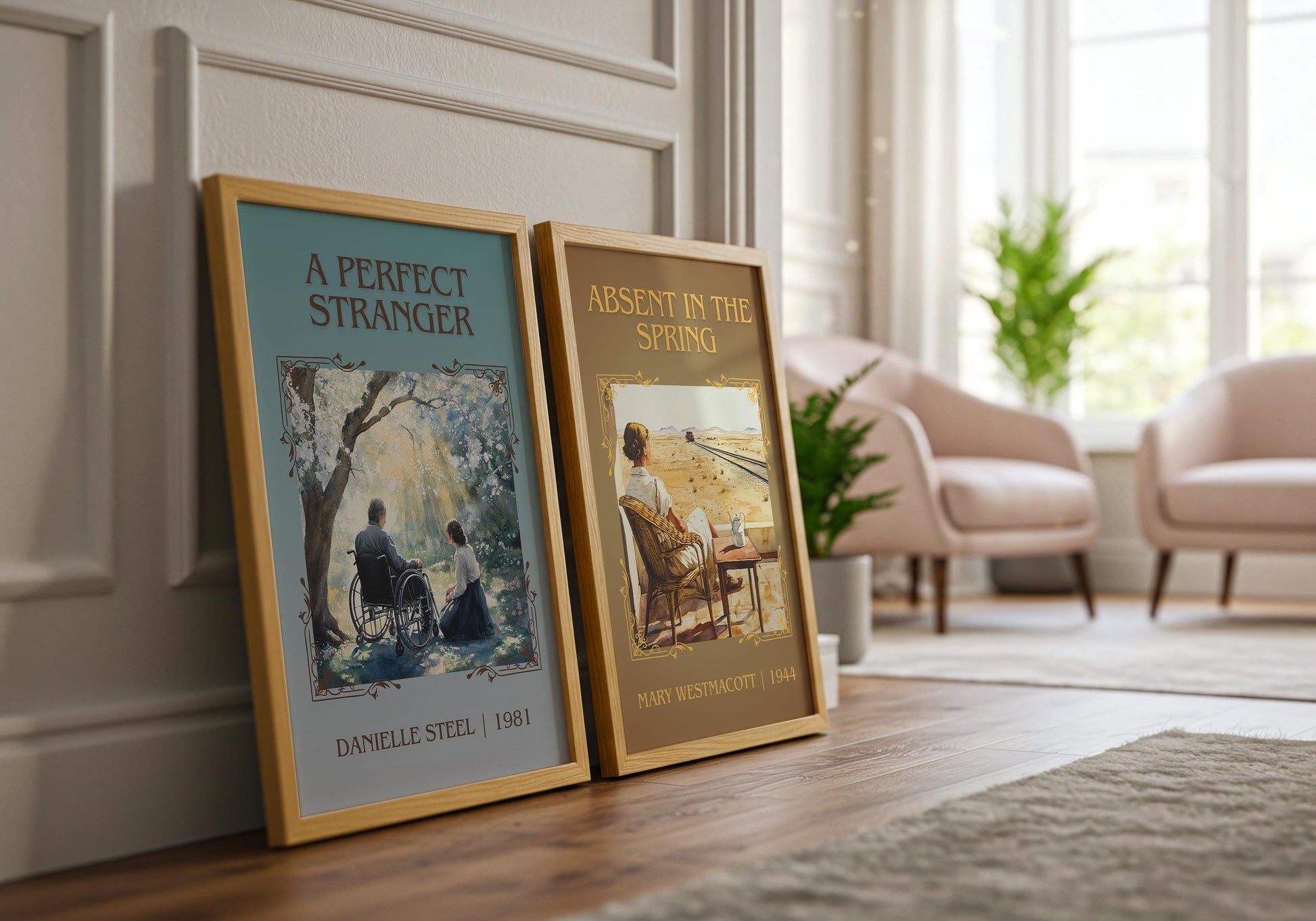 A Perfect Stranger by Danielle Steel High Quality Poster Print. Free Delivery Wall Art-Author&Blurb Book Minimalist Home Gift Cover