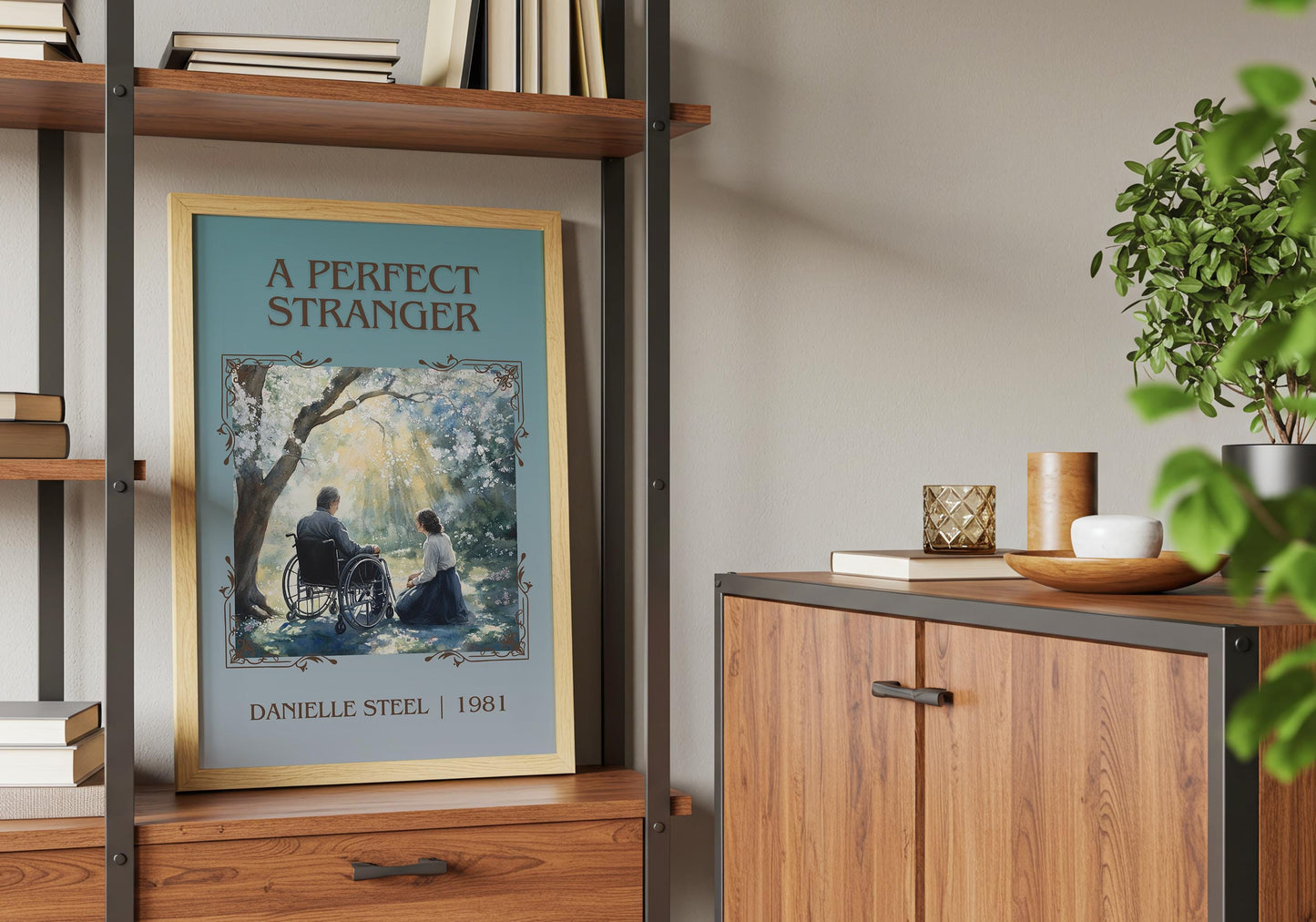 A Perfect Stranger by Danielle Steel High Quality Poster Print. Free Delivery Wall Art-Author&Blurb Book Minimalist Home Gift Cover