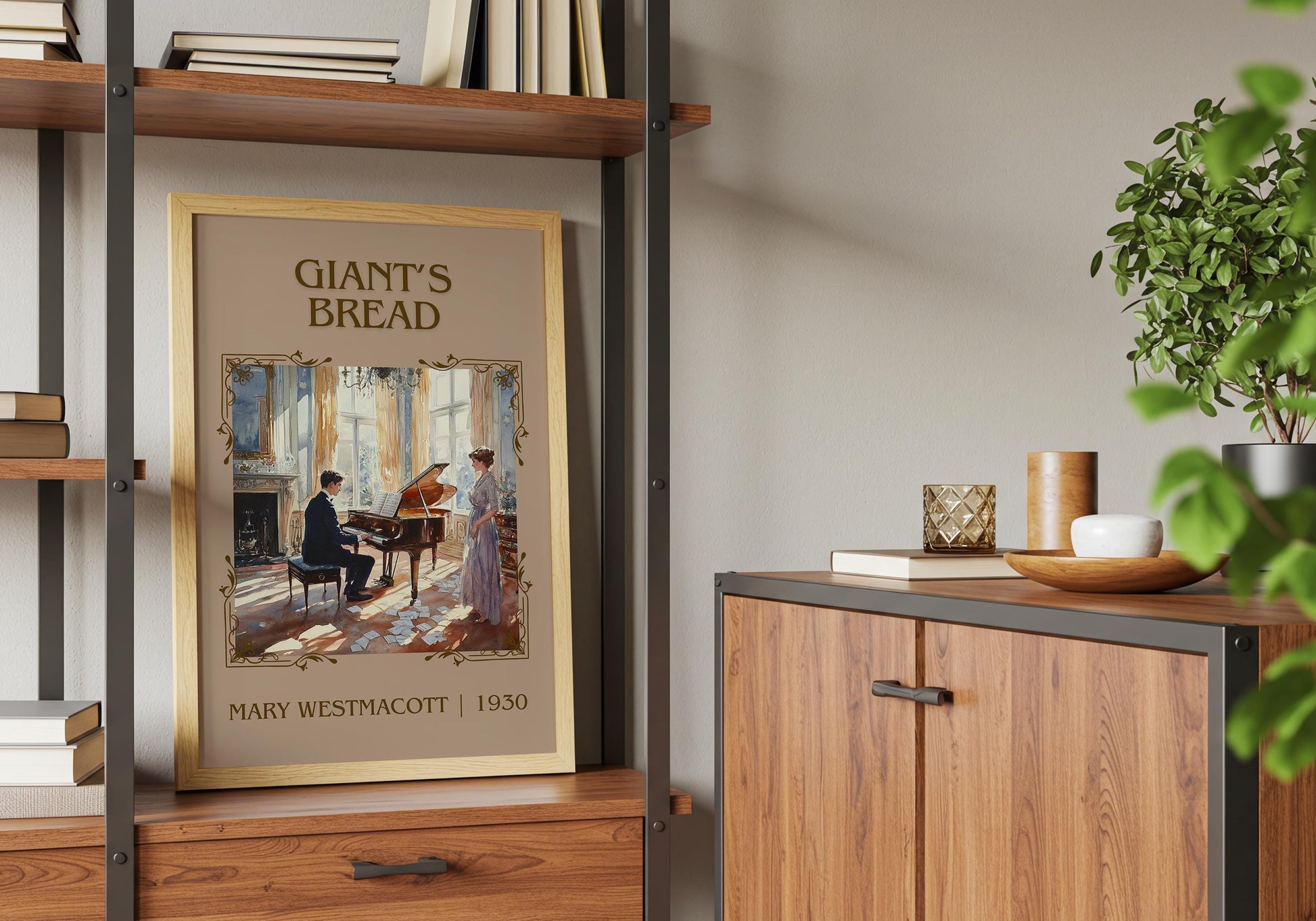 Giant's Bread by Mary Westmacott High Quality Poster Print. Free Delivery Wall Art-Author&Blurb Book Minimalist Home Gift Cover