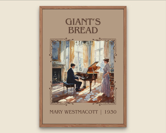 Giant's Bread by Mary Westmacott High Quality Poster Print. Free Delivery Wall Art-Author&Blurb Book Minimalist Home Gift Cover