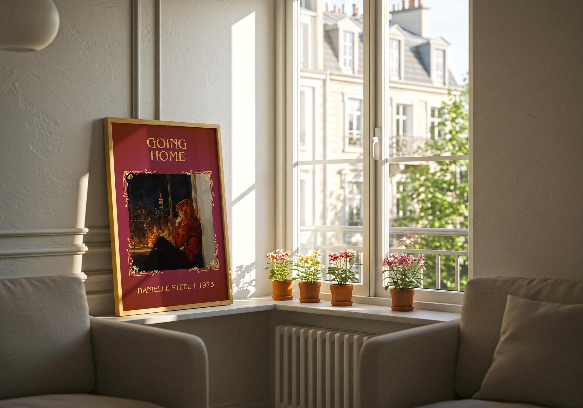 Going Home by Danielle Steel High Quality Poster Print. Free Delivery Wall Art-Author&Blurb Book Minimalist Home Gift Cover Decor Library