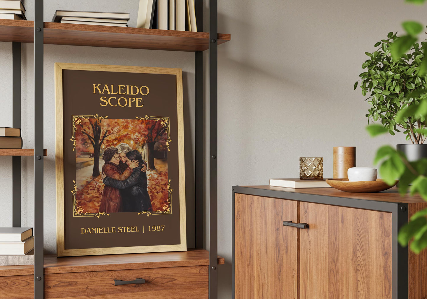 Kaleidoscope by Danielle Steel High Quality Poster Print. Free Delivery Wall Art-Author&Blurb Book Minimalist Home Gift Cover