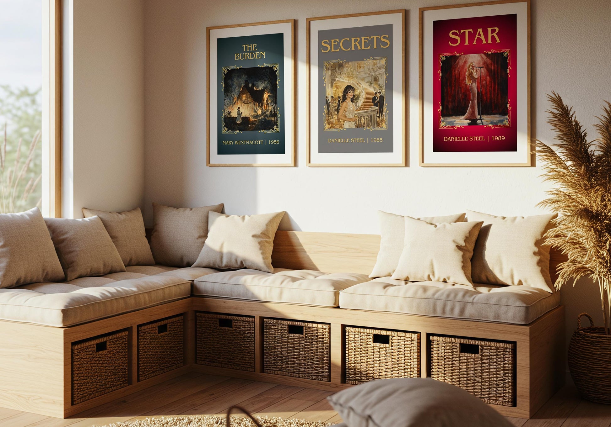 Star by Danielle Steel High Quality Poster Print. Free Delivery Wall Art-Author&Blurb Book Minimalist Home Gift Cover Library Nook