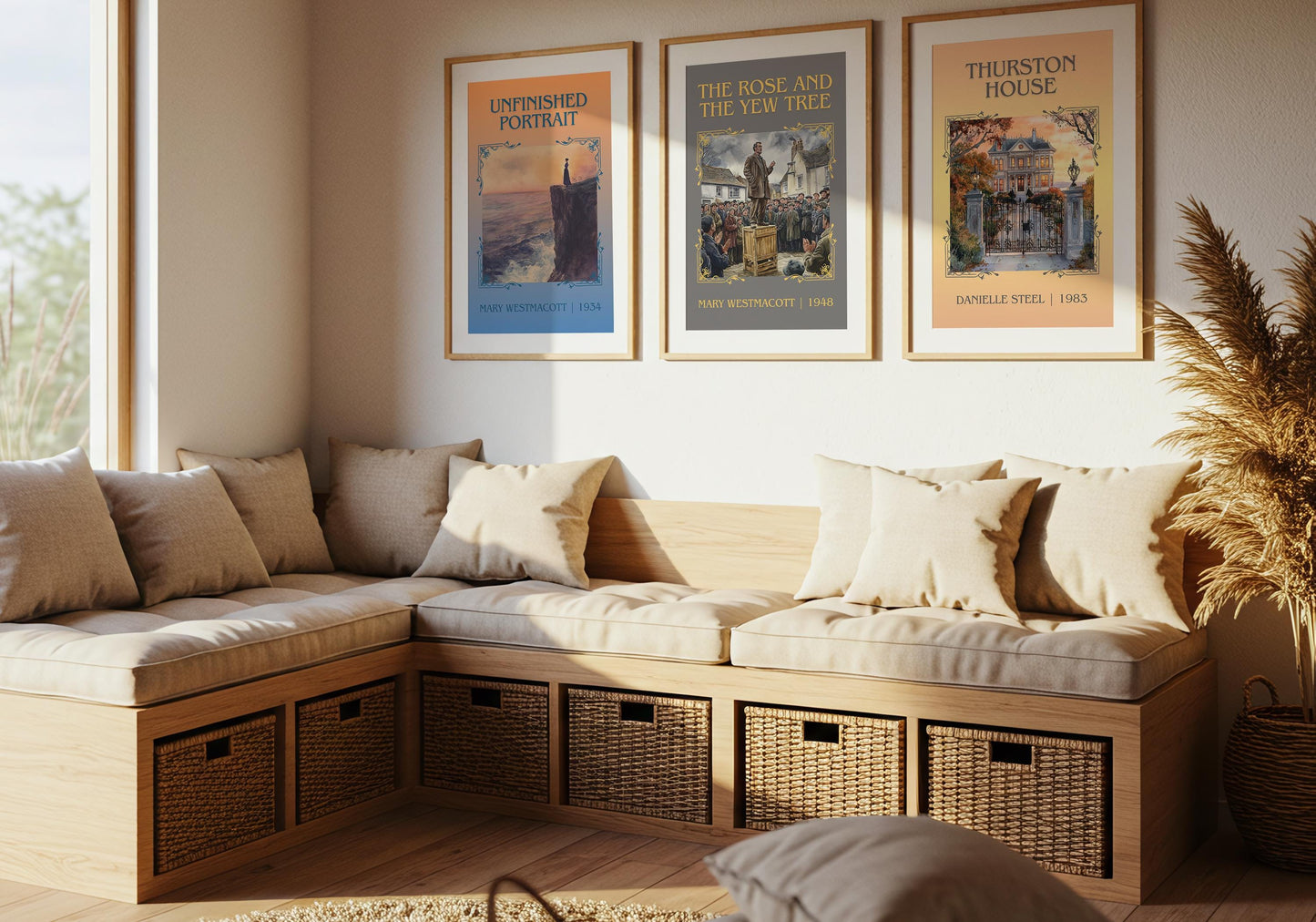 Thurston House by Danielle Steel High Quality Poster Print. Free Delivery Wall Art-Author&Blurb Book Minimalist Home Gift Cover
