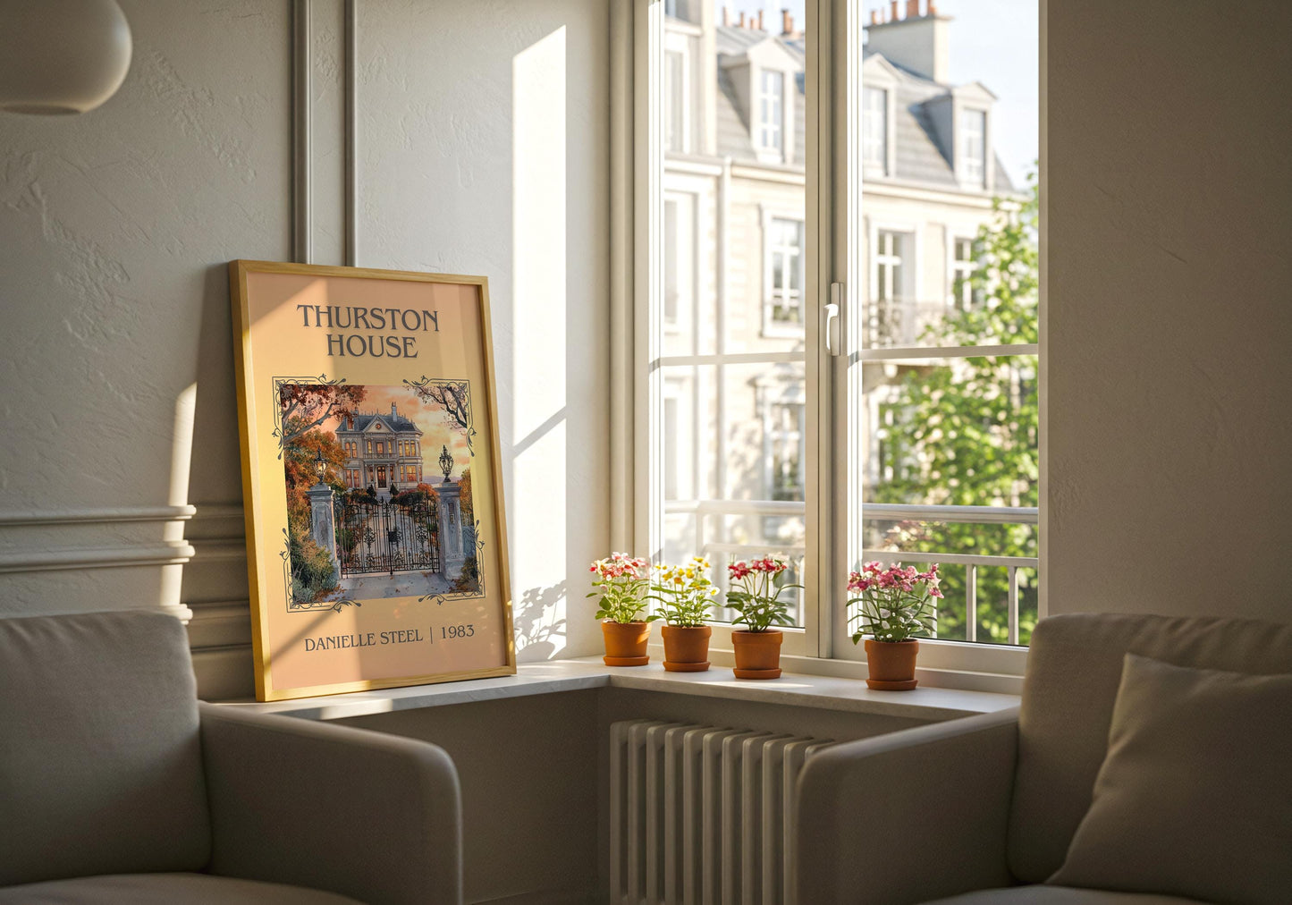 Thurston House by Danielle Steel High Quality Poster Print. Free Delivery Wall Art-Author&Blurb Book Minimalist Home Gift Cover