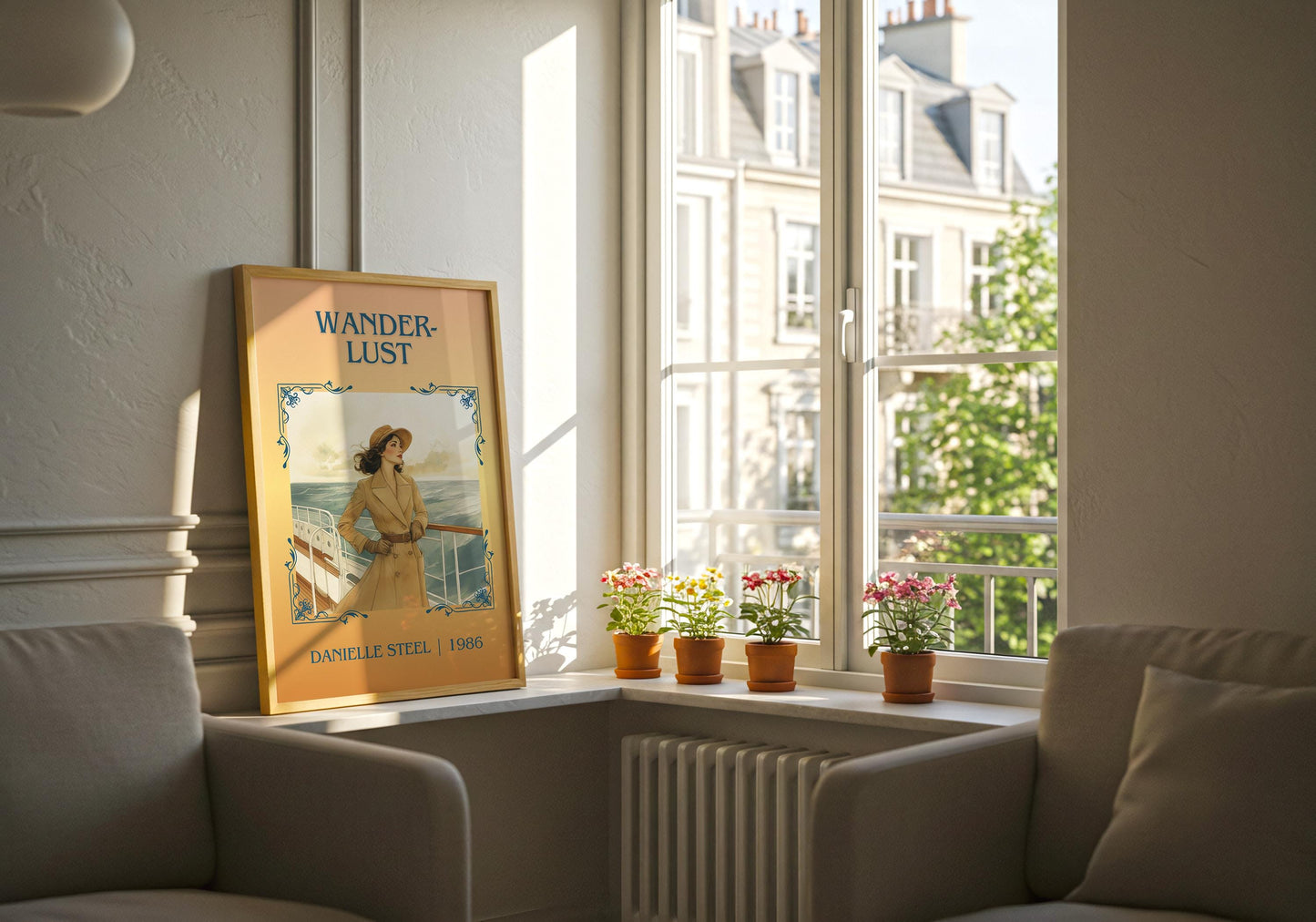 Wanderlust by Danielle Steel High Quality Poster Print. Free Delivery Wall Art-Author&Blurb Book Minimalist Home Gift Cover