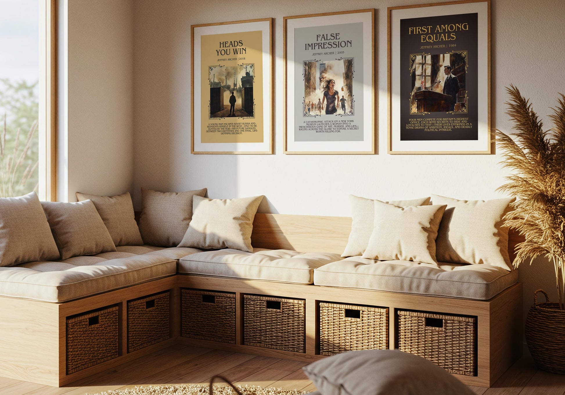 First Among Equals by Jeffrey Archer Descriptive, High Quality Poster Print.Free Delivery Wall Art.Author&Blurb Book Artwork.Decor Gift