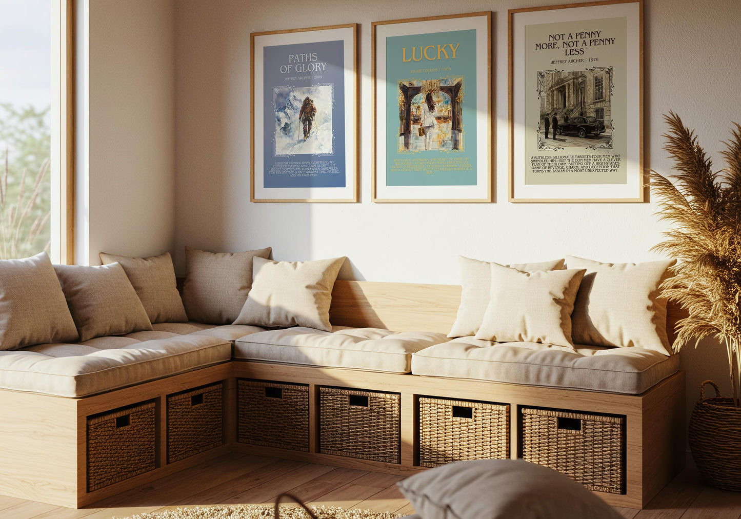 Not A Penny More, Not A Penny Less by Jeffrey Archer Descriptive, High Quality Poster Print.Free Delivery Wall Art.Author&Blurb Book Artwork