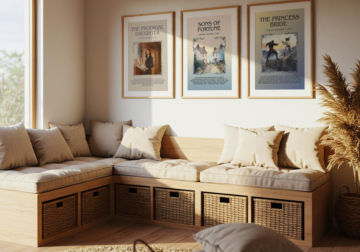 Sons Of Fortune by Jeffrey Archer Descriptive, High Quality Poster Print.Free Delivery Wall Art.Author&Blurb Book Artwork Home Decor Novel