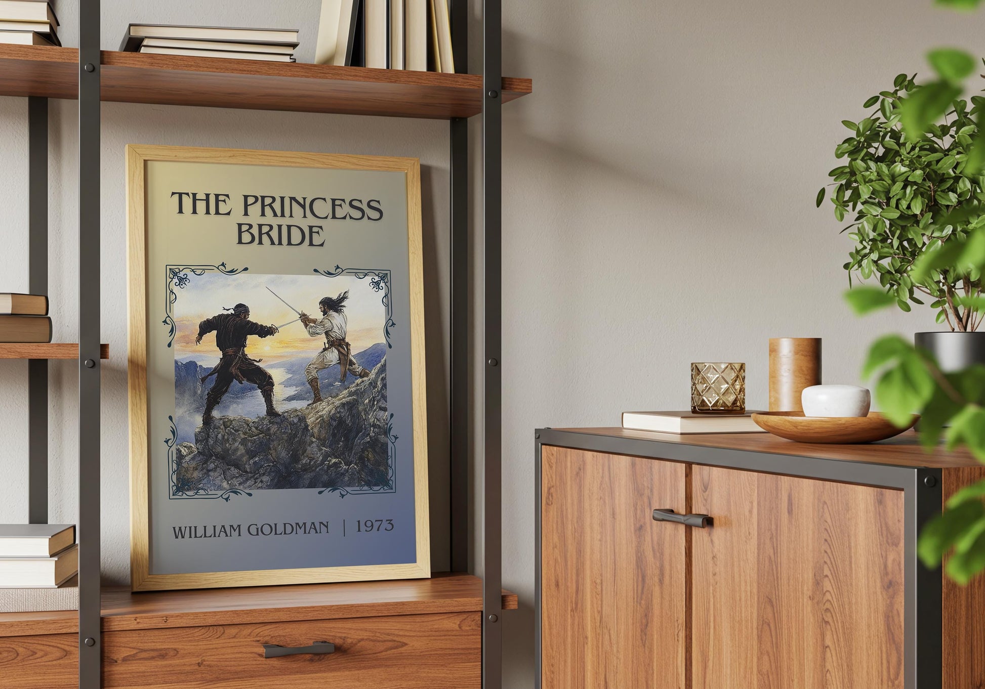 The Princess Bride by William Goldman High Quality Poster Print. Free Delivery Wall Art-Author&Blurb Book Minimalist Home Gift Cover Library