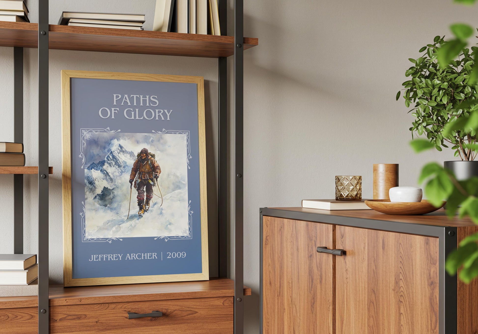 Paths Of Glory by Jeffrey Archer High Quality Poster Print. Free Delivery Wall Art. Author & Blurb Book/Novel Minimalist Gift Nook Library