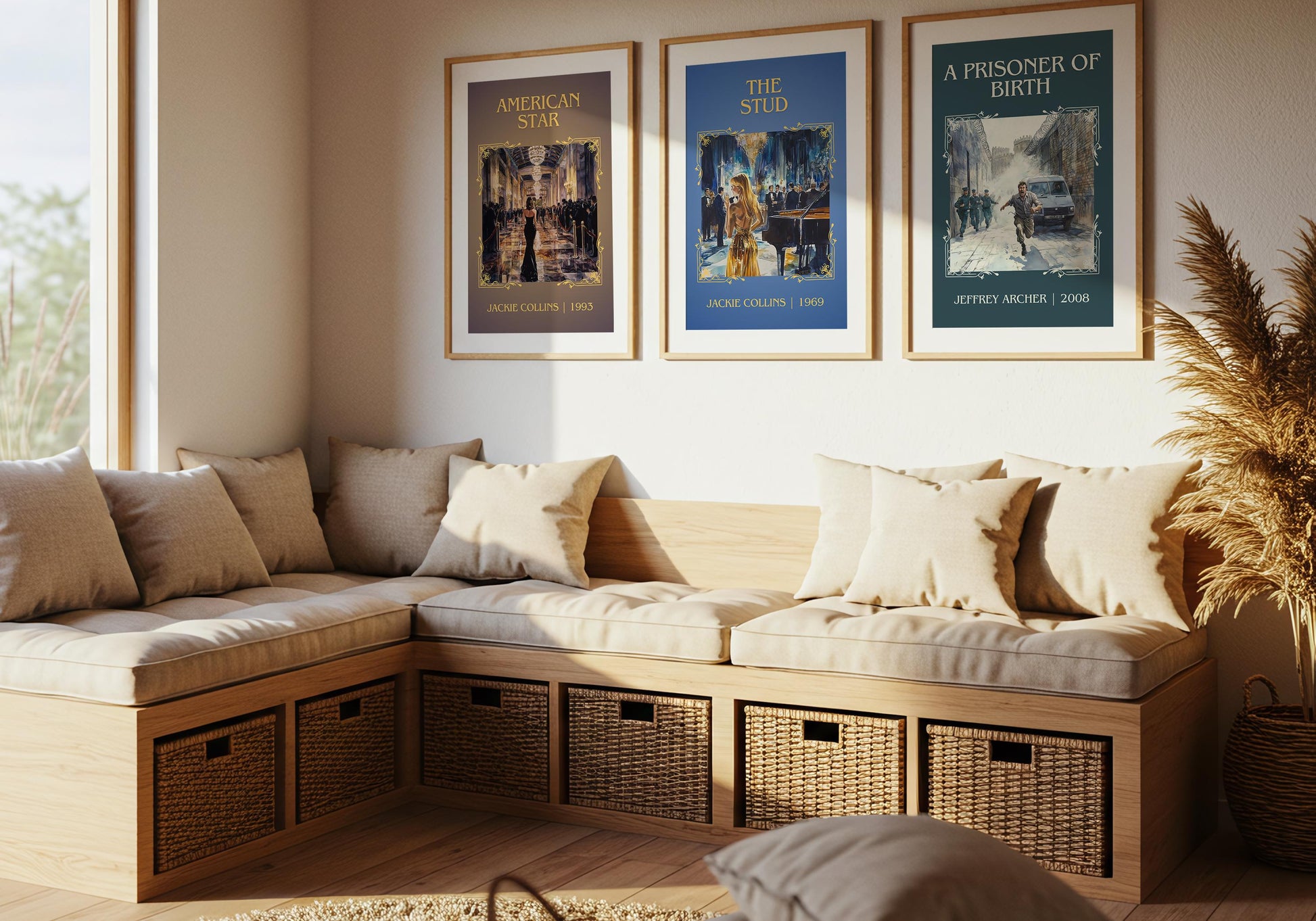 The Stud by Jackie Collins High Quality Poster Print. Free Delivery Wall Art. Author & Blurb Book/Novel Minimalist Gift Nook Library