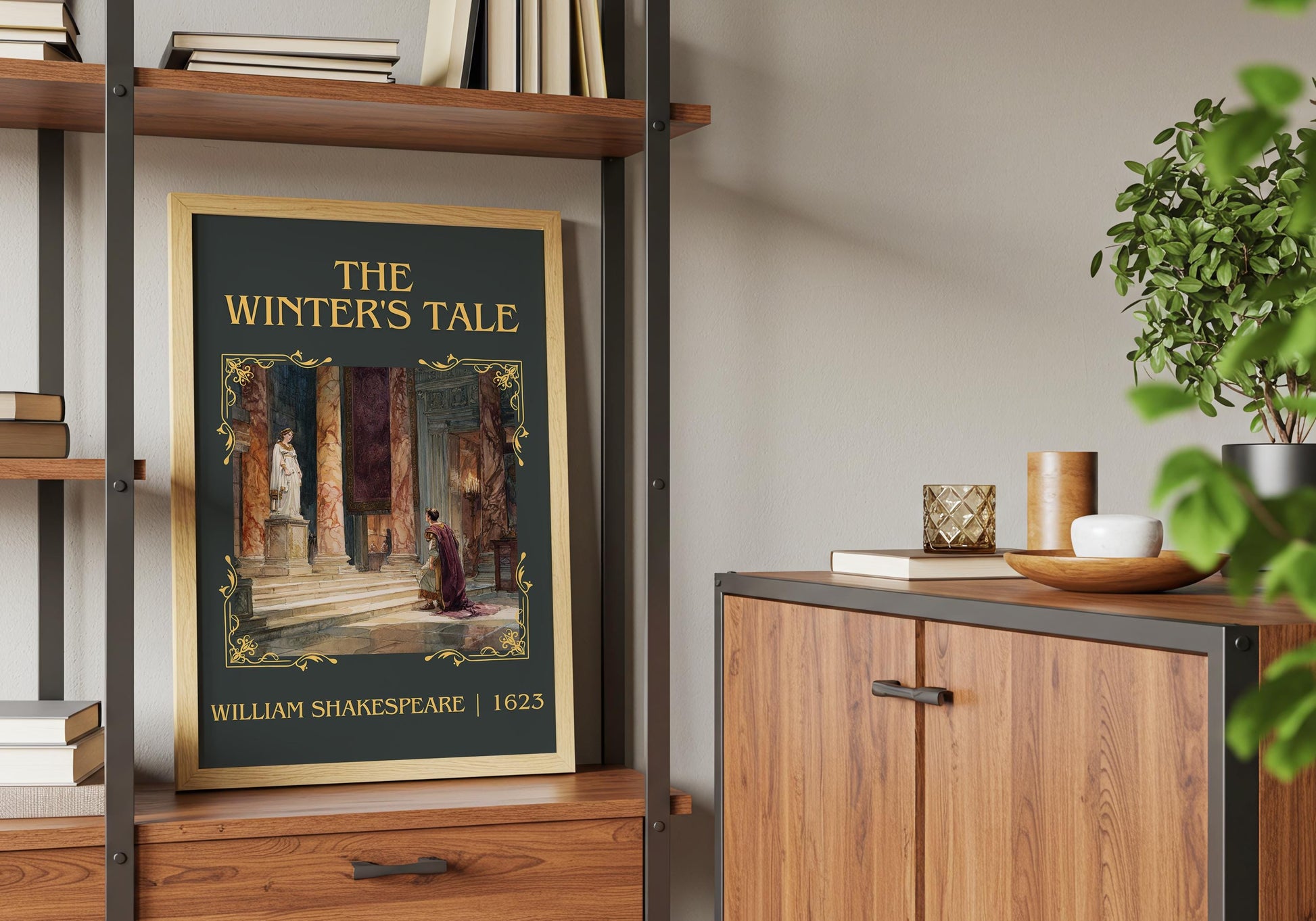 The Winter's Tale by William Shakespeare High Quality Poster Print.Free Delivery Wall Art. Author Book Nook Minimalist Gift