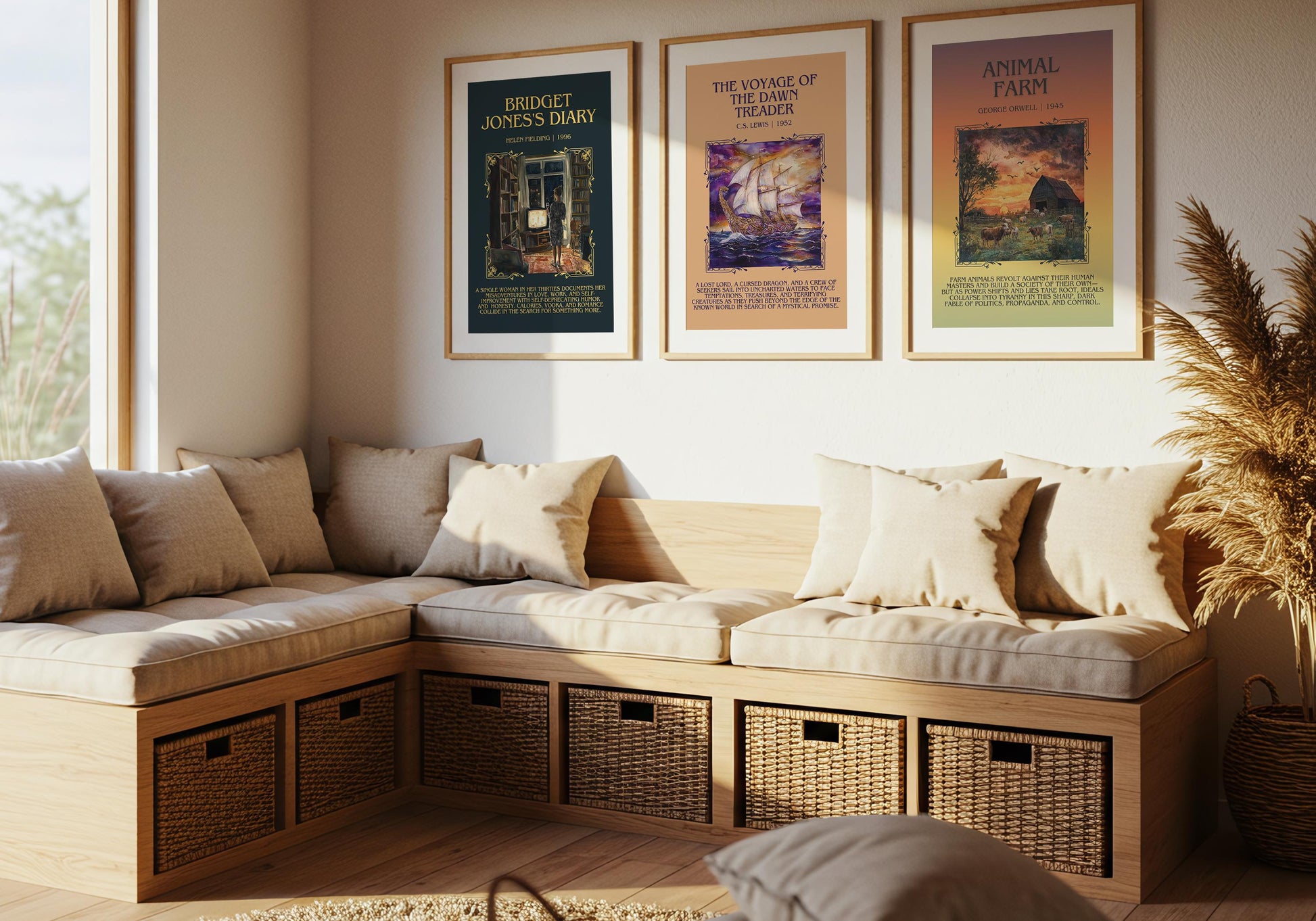 Bridget Jones's Diary by Helen Fielding Descriptive, High Quality Poster Print.Free Delivery Wall Art. Author&Blurb Book Artwork Novel