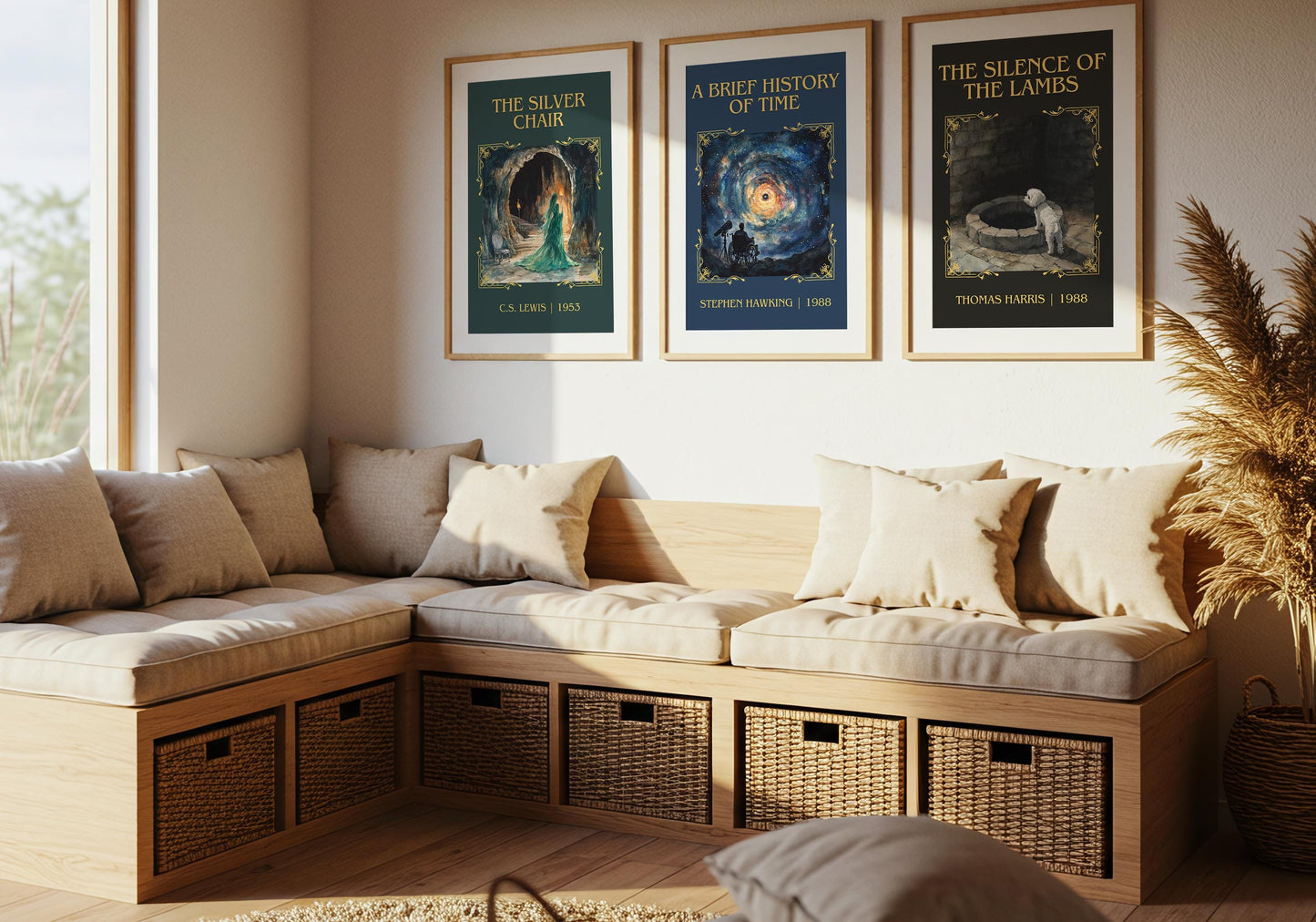 A Brief History Of Time by Stephen Hawking High Quality Poster Print. Fast Delivery Wall Art. Author, Title Book/Novel Artwork Minimalist