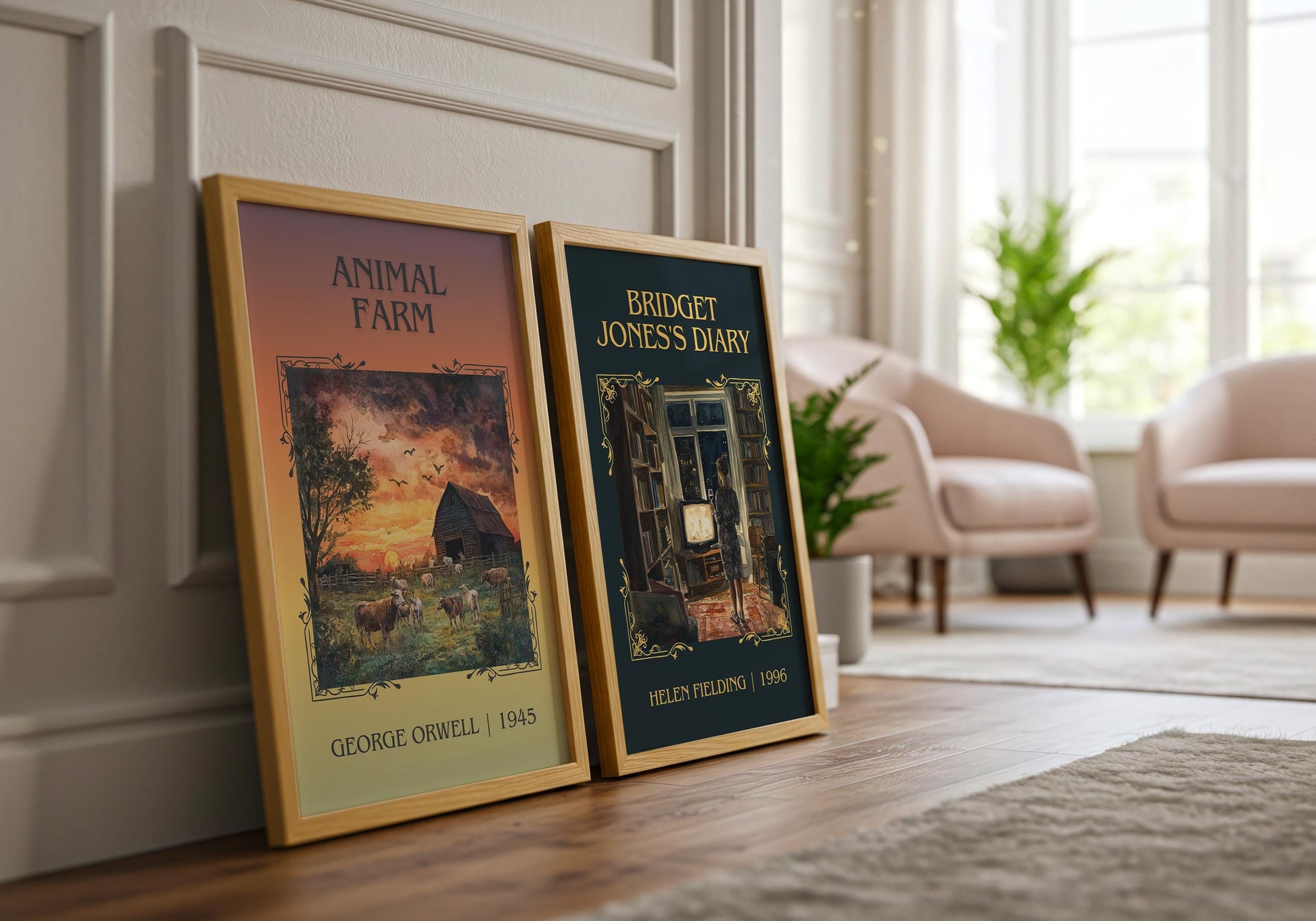 Animal Farm by George Orwell High Quality Poster Print. Fast Delivery Wall Art. Author, Title Book/Novel Artwork Minimalist Gift Decor