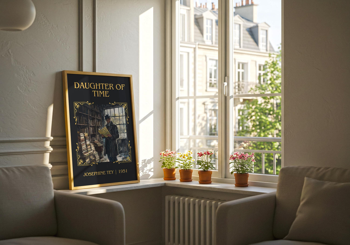 Daughter Of Time by Josephine Tey High Quality Poster Print. Fast Delivery Wall Art. Author, Title Book/Novel Artwork Minimalist Gift Decor