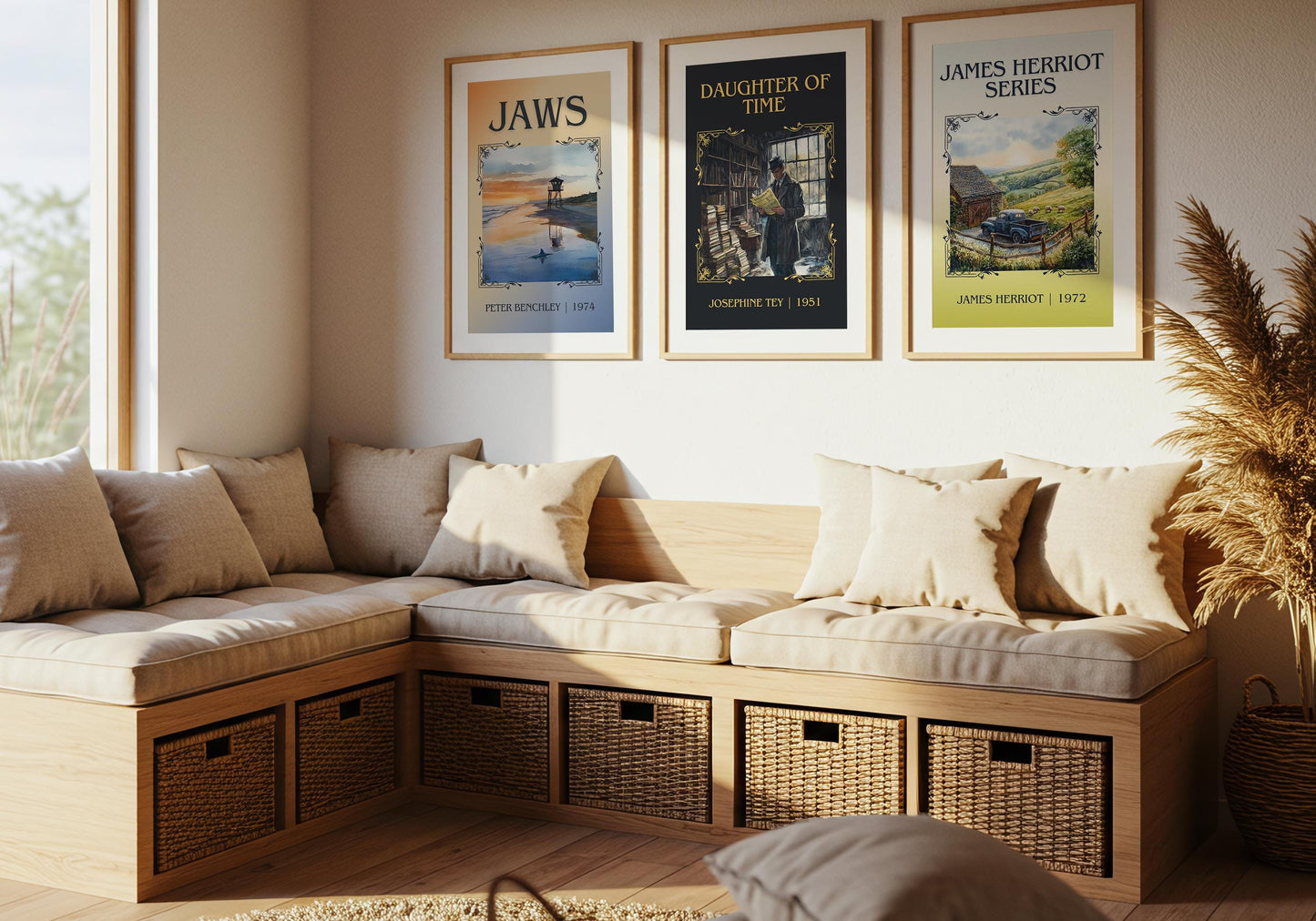 James Herriot Series by James Herriot High Quality Poster Print. Fast Delivery Wall Art. Author, Title Book/Novel Artwork Minimalist Gift