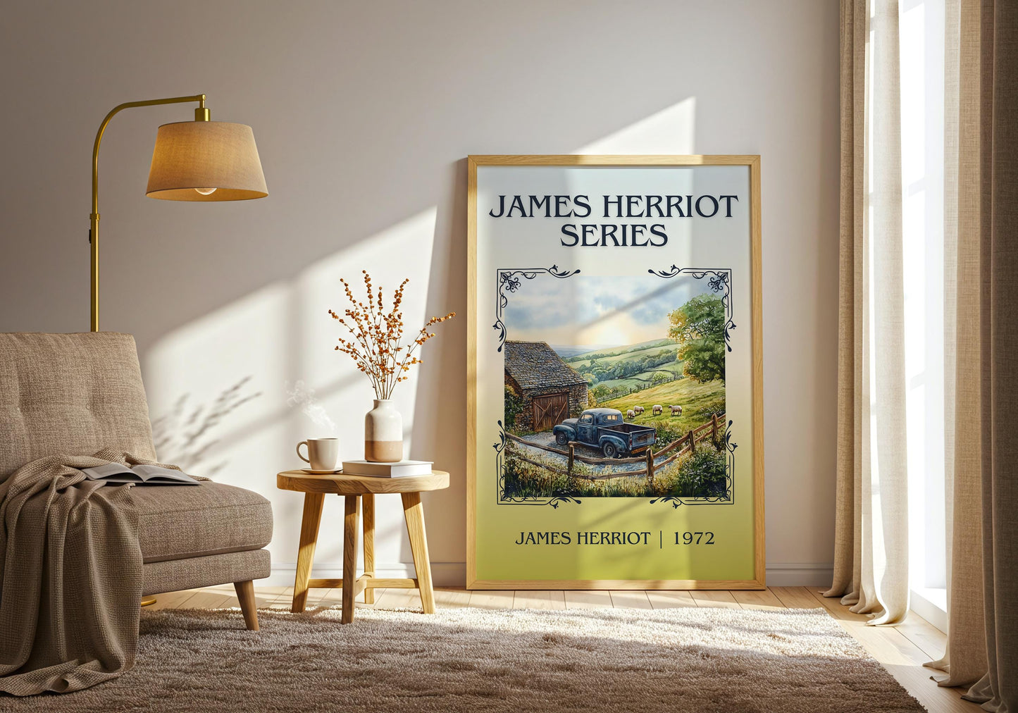 James Herriot Series by James Herriot High Quality Poster Print. Fast Delivery Wall Art. Author, Title Book/Novel Artwork Minimalist Gift