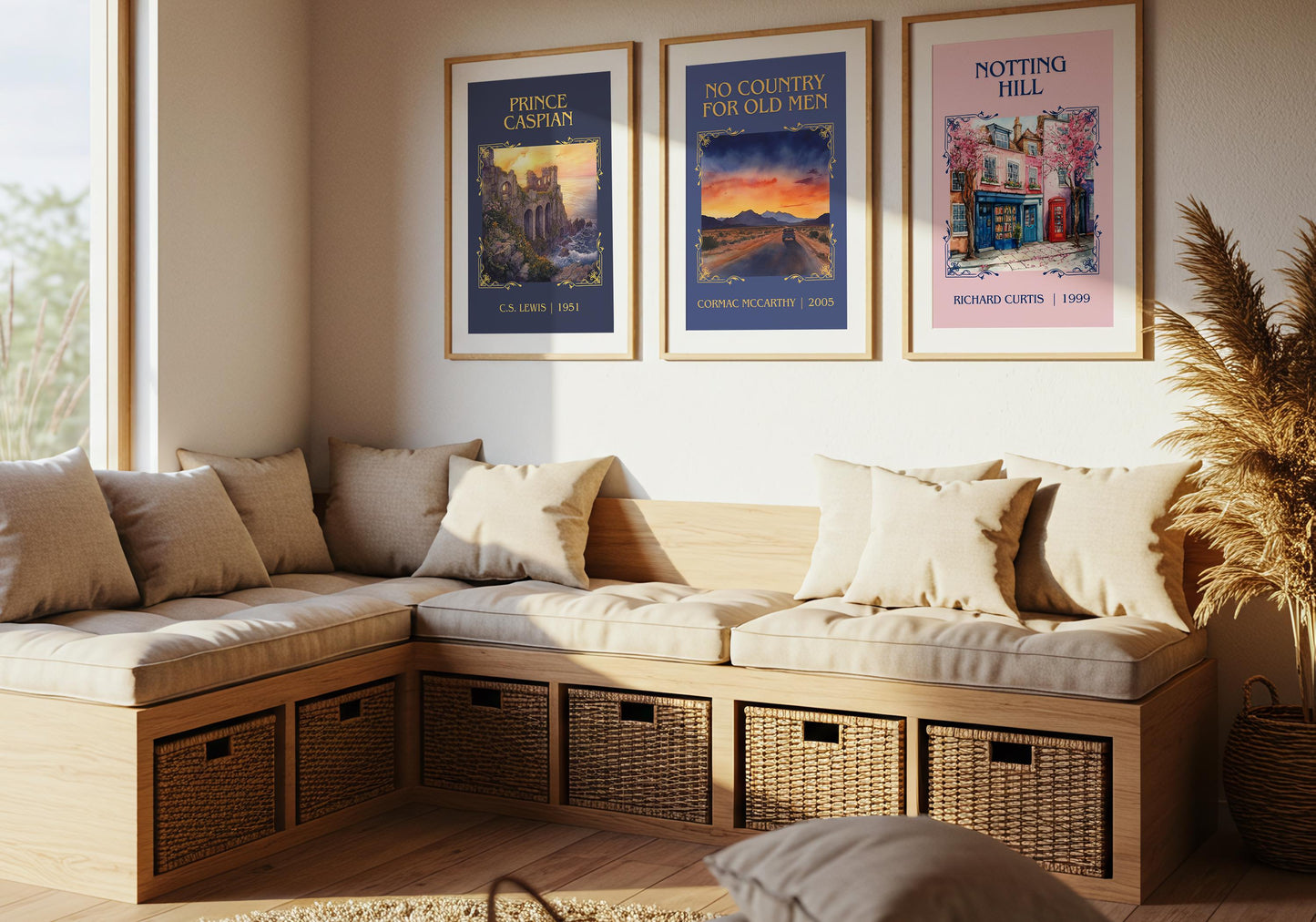 Notting Hill by Richard Curtis High Quality Poster Print.Fast Delivery Wall Art. Author, Title Book/Novel Artwork Minimalist Gift