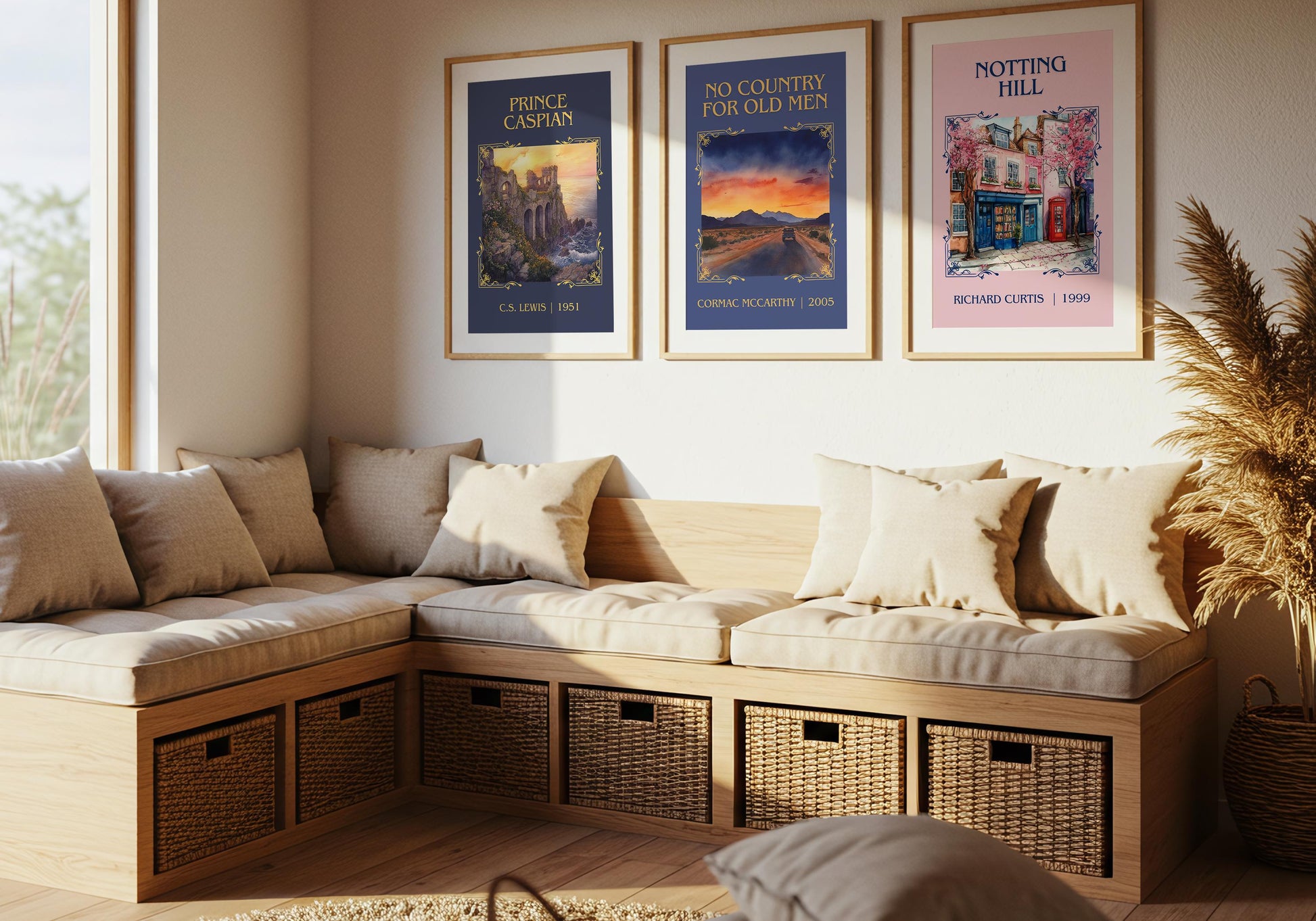 Notting Hill by Richard Curtis High Quality Poster Print.Fast Delivery Wall Art. Author, Title Book/Novel Artwork Minimalist Gift