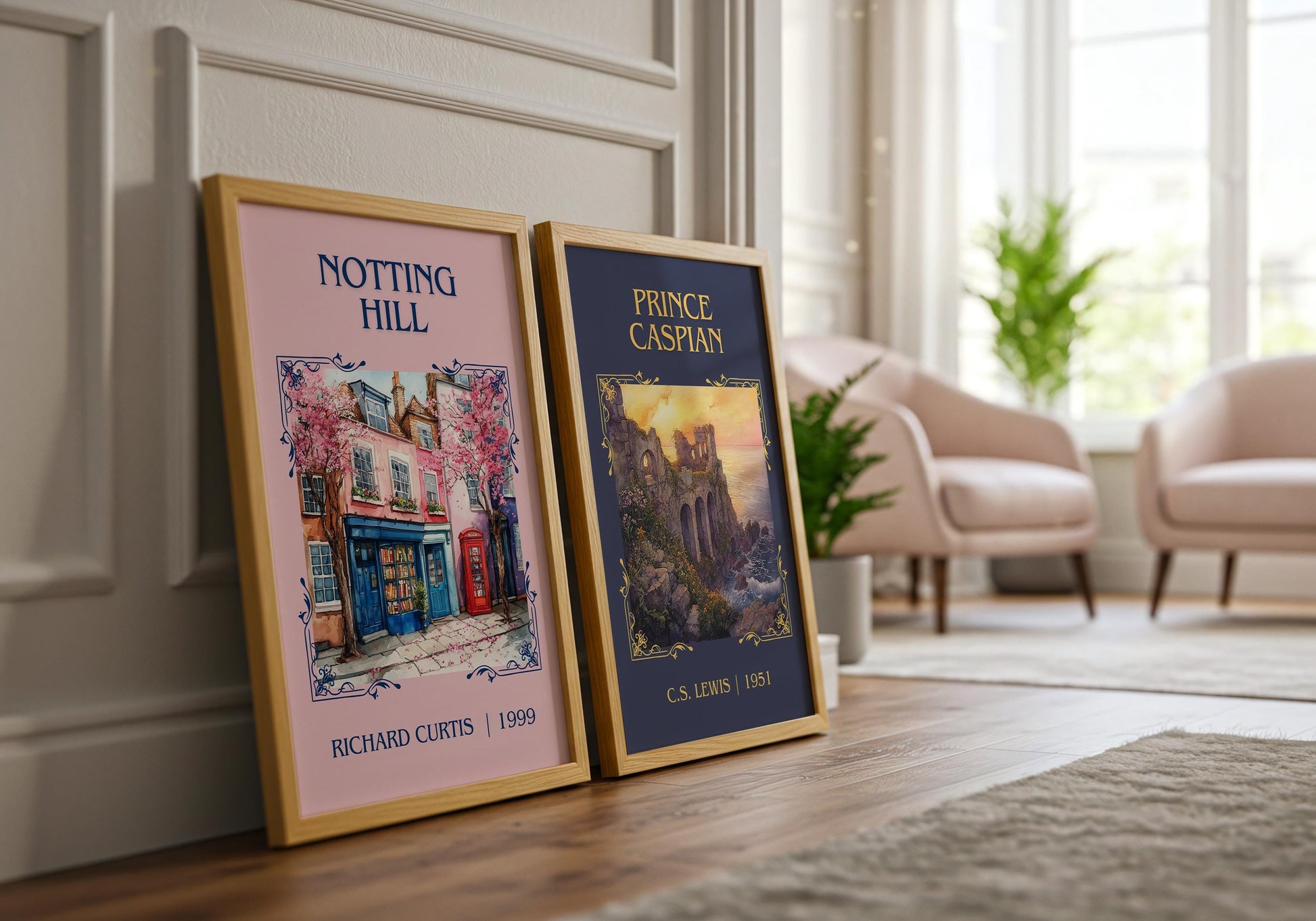 Prince Caspian by C.S. Lewis High Quality Poster Print.Fast Delivery Wall Art. Author, Title Book/Novel Artwork Minimalist Gift Art