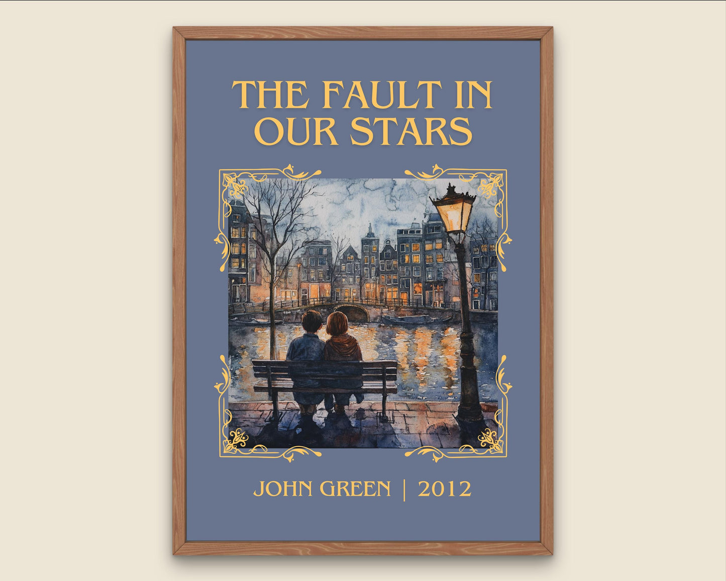 The Fault In Our Stars by John Green High Quality Poster Print.Fast Delivery Wall Art. Author, Title Book/Novel Artwork Minimalist Gift Art