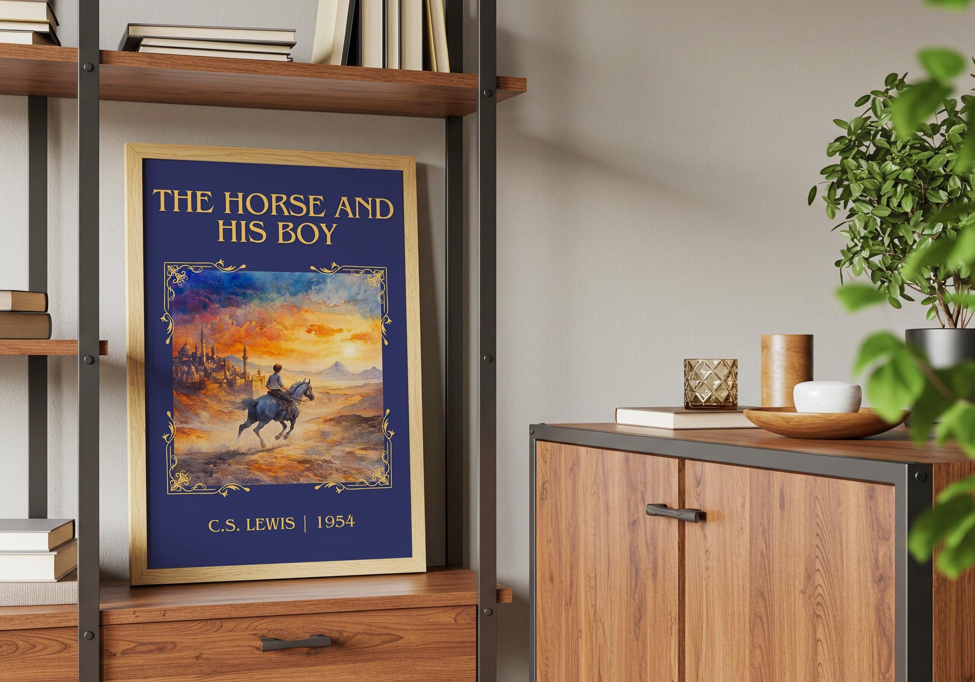 The Horse And His Boy by C.S. Lewis High Quality Poster Print.Fast Delivery Wall Art. Author, Title Book/Novel Artwork Minimalist Gift Art