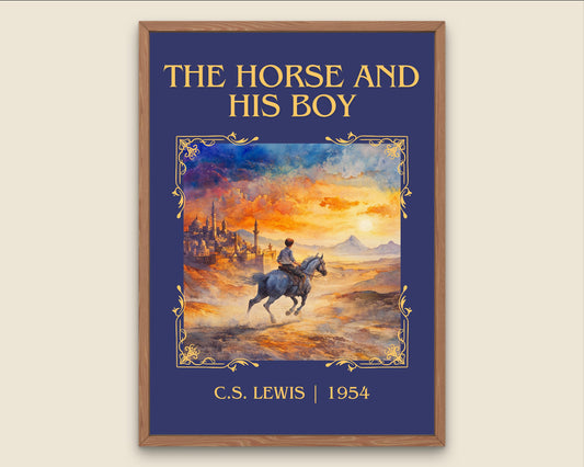 The Horse And His Boy by C.S. Lewis High Quality Poster Print.Fast Delivery Wall Art. Author, Title Book/Novel Artwork Minimalist Gift Art