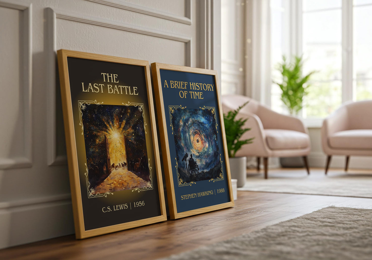 The Last Battle by C.S. Lewis High Quality Poster Print.Fast Delivery Wall Art. Author, Title Book Artwork Minimalist Movie Style Decor