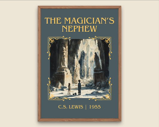 The Magician's Nephew by C.S. Lewis High Quality Poster Print.Fast Delivery Wall Art. Author, Title Book/Novel Artwork Minimalist Gift Art