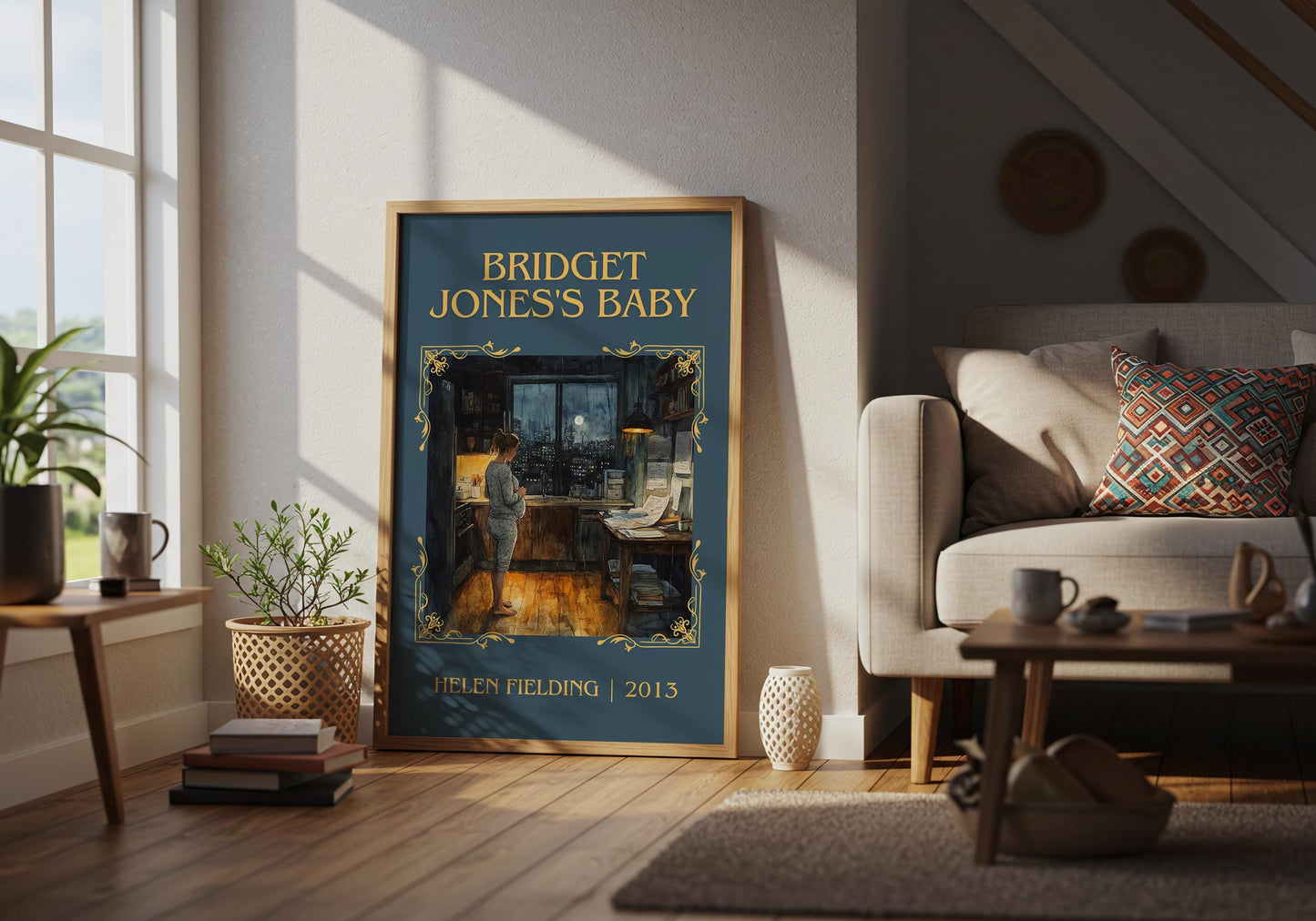 Bridget Jones's Baby by Helen Fielding High Quality Poster Print. Fast, Free Delivery Wall Art. Author, Title Book/Novel Artwork-Minimalist