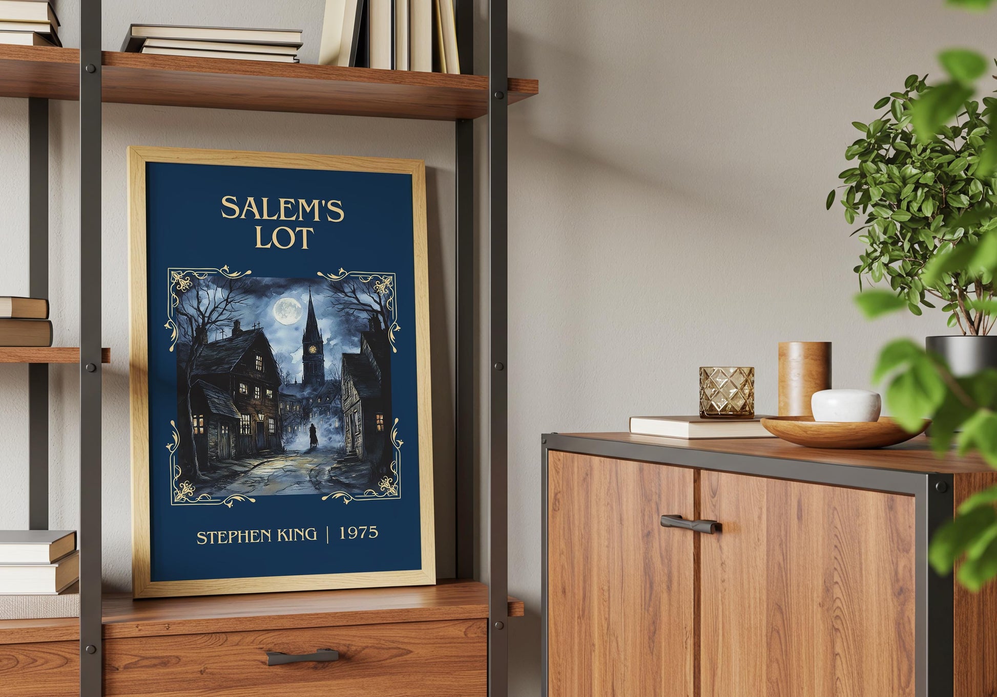 Salem's Lot by Stephen King High Quality Poster Print. Fast, Free Delivery Wall Art. Author Book Artwork-Minimalist Gift Library Nook Art