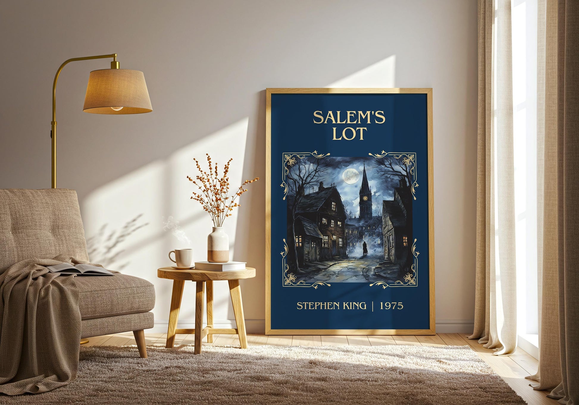 Salem's Lot by Stephen King High Quality Poster Print. Fast, Free Delivery Wall Art. Author Book Artwork-Minimalist Gift Library Nook Art