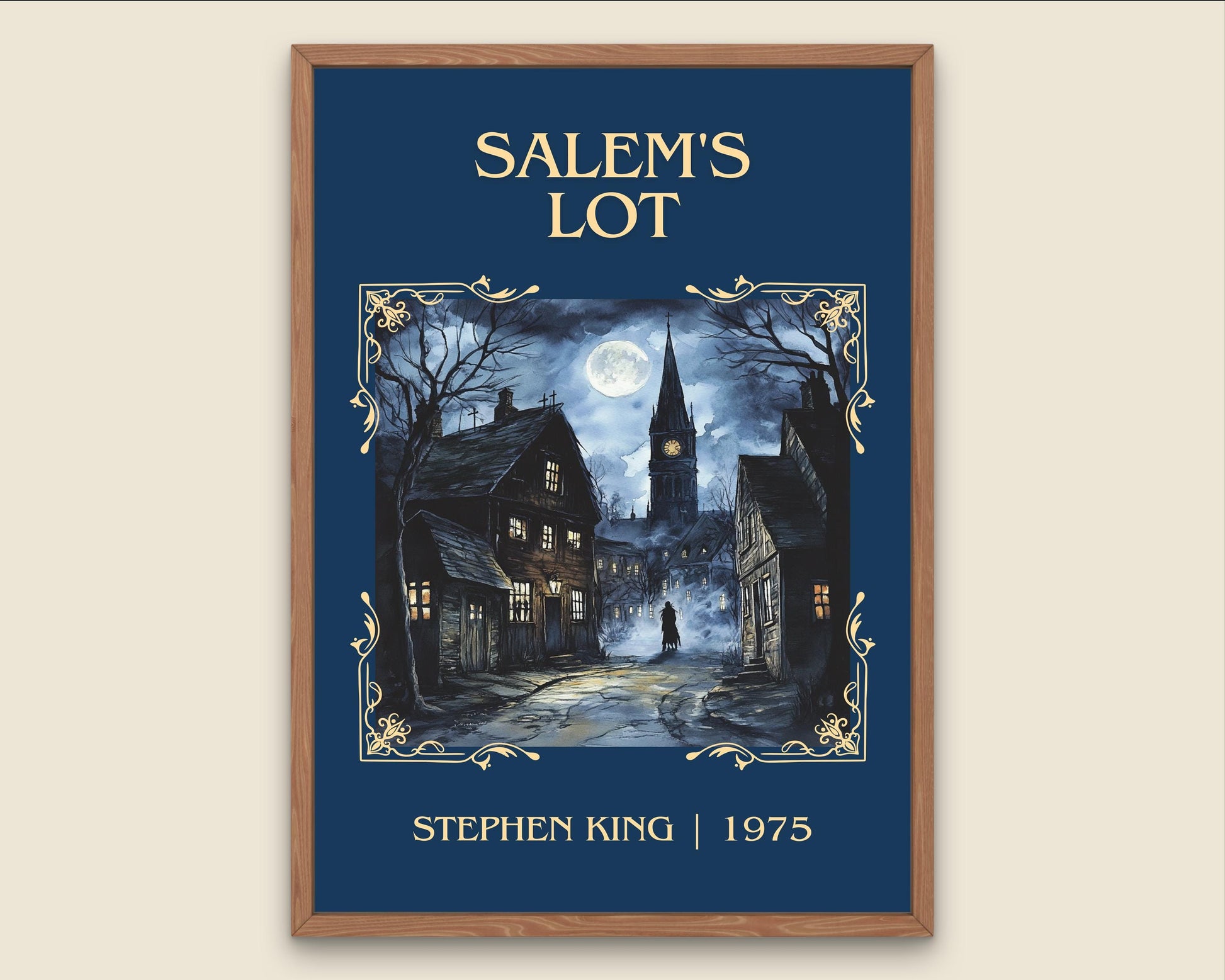 Salem's Lot by Stephen King High Quality Poster Print. Fast, Free Delivery Wall Art. Author Book Artwork-Minimalist Gift Library Nook Art