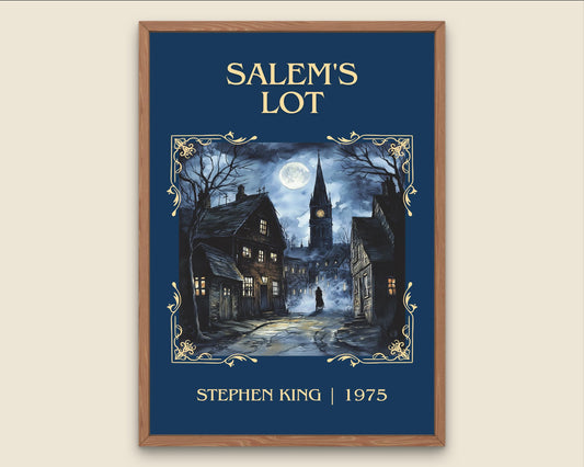 Salem's Lot by Stephen King High Quality Poster Print. Fast, Free Delivery Wall Art. Author Book Artwork-Minimalist Gift Library Nook Art