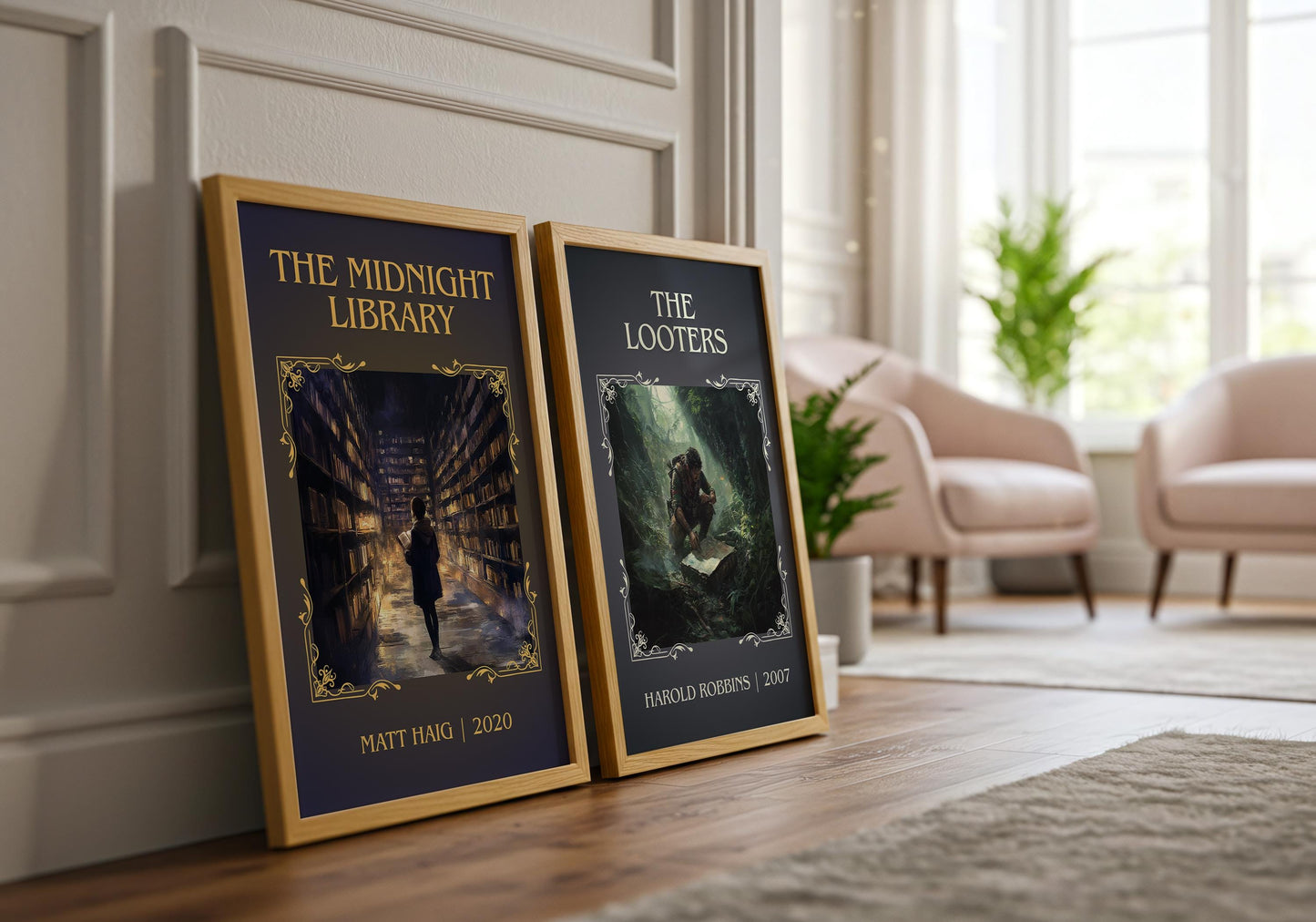The Looters by Harold Robbins High Quality Poster Print-Free Delivery Wall Art. Author Book Artwork-Minimalist Gift Library Nook Gift