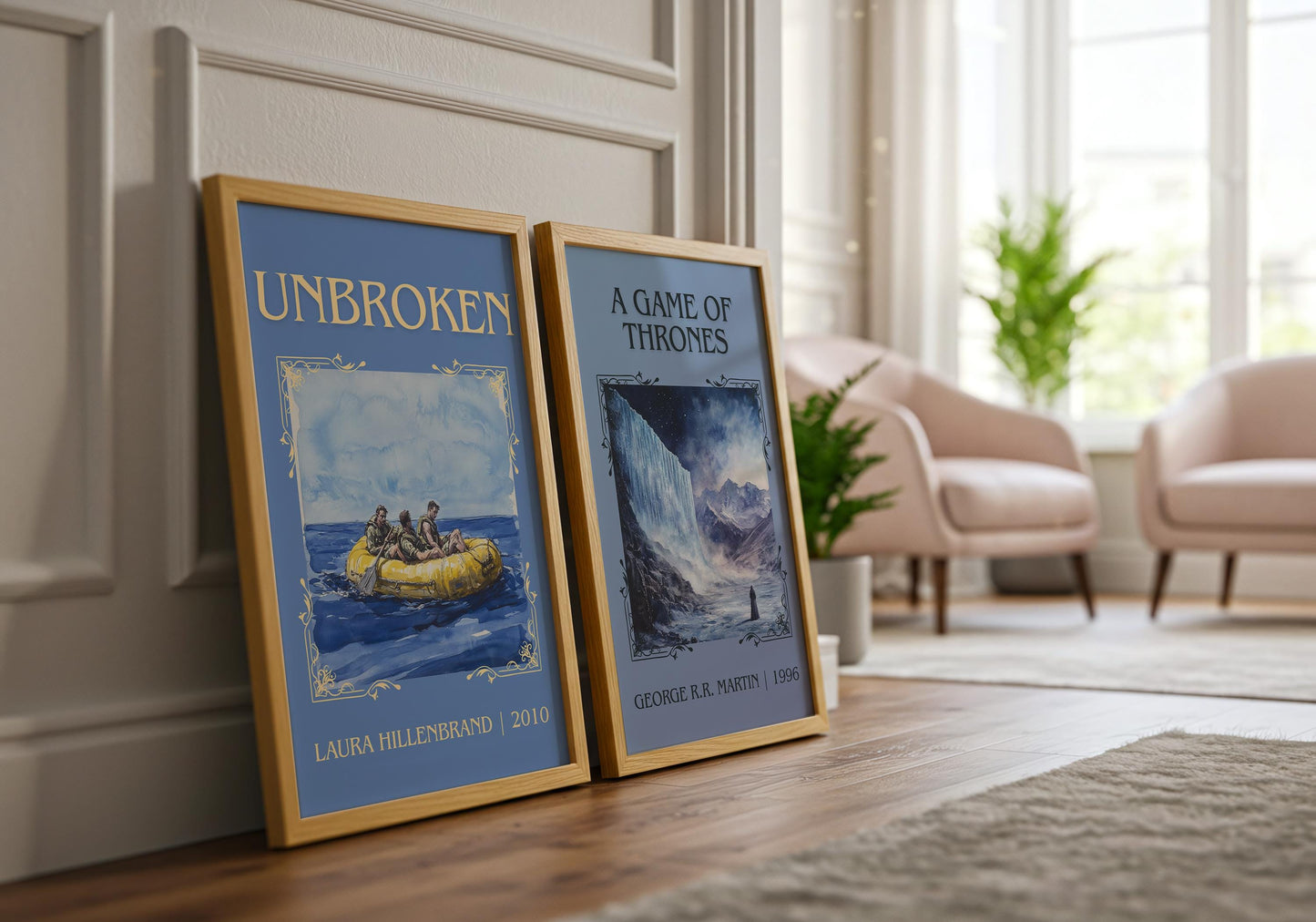 Unbroken by Laura Hillenbrand High Quality Poster Print-Free Delivery Wall Art. Author Book Artwork-Minimalist Gift Library Nook Gift