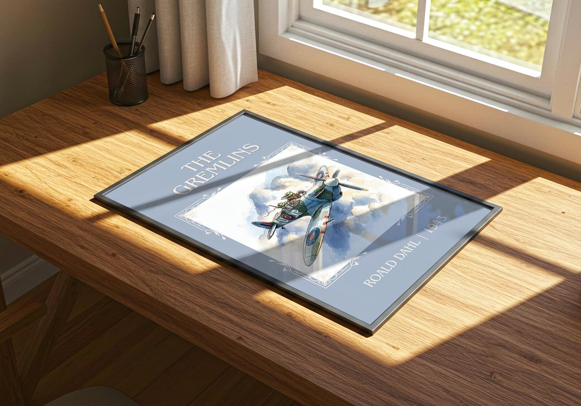 The Gremlins by Roald Dahl High Quality Poster Print. Free Delivery Wall Art. Author&Title Graphic Book Minimalist Kids Book