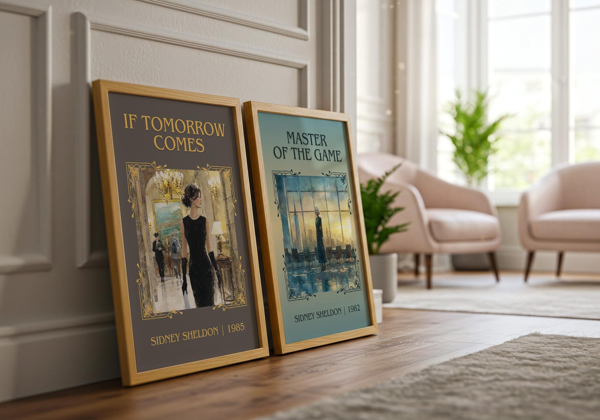 If Tomorrow Comes by Sidney Sheldon High Quality Poster Print. Free Delivery Wall Art. Author&Title Graphic Book Minimalist Kids Book