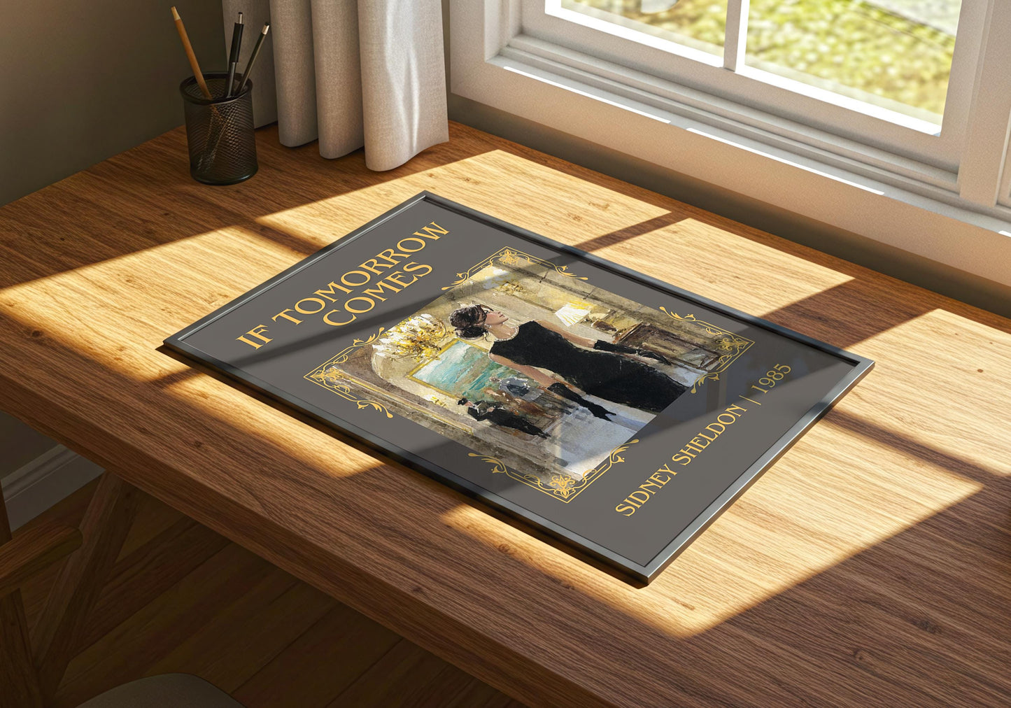 If Tomorrow Comes by Sidney Sheldon High Quality Poster Print. Free Delivery Wall Art. Author&Title Graphic Book Minimalist Kids Book